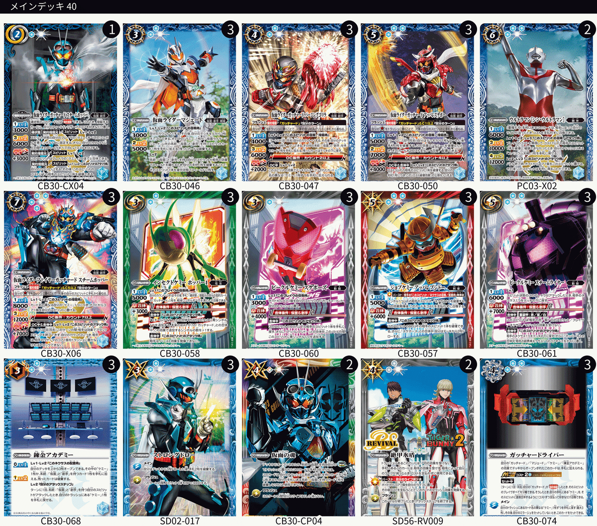 仮面ライダー 神秘なる願い デッキリストまとめ｜鈴スピch