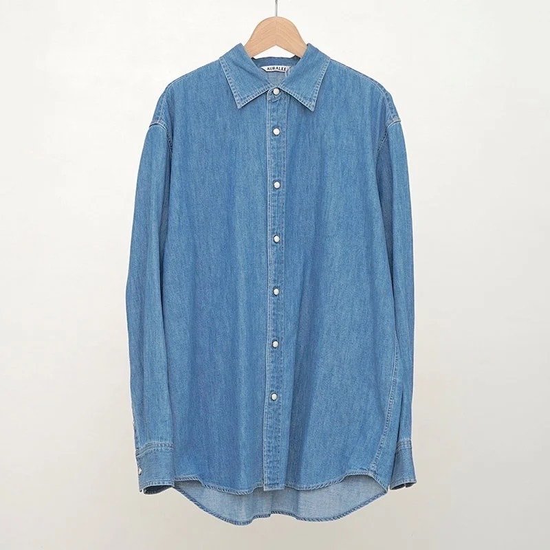 今年も来ました!人気のデニムシャツ。【AURALEE 】SELVEDGE 今年も来ました!人気のデニムシャツ。【AURALEE 】SELVEDGE