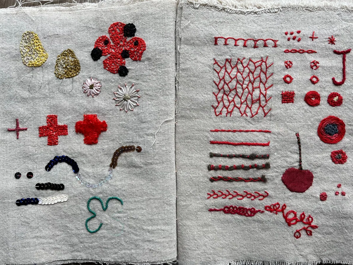 刺繍見本帳をつくったこと｜toti