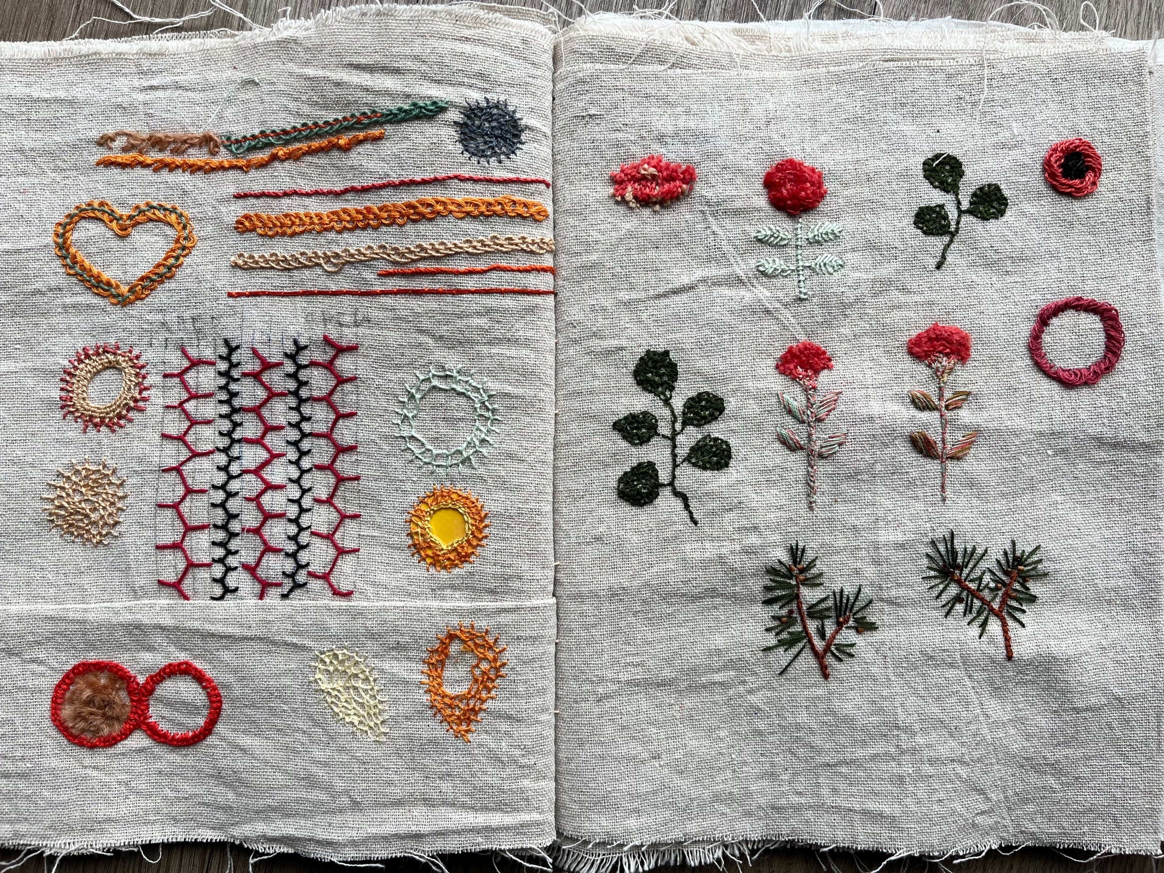 刺繍見本帳をつくったこと｜toti