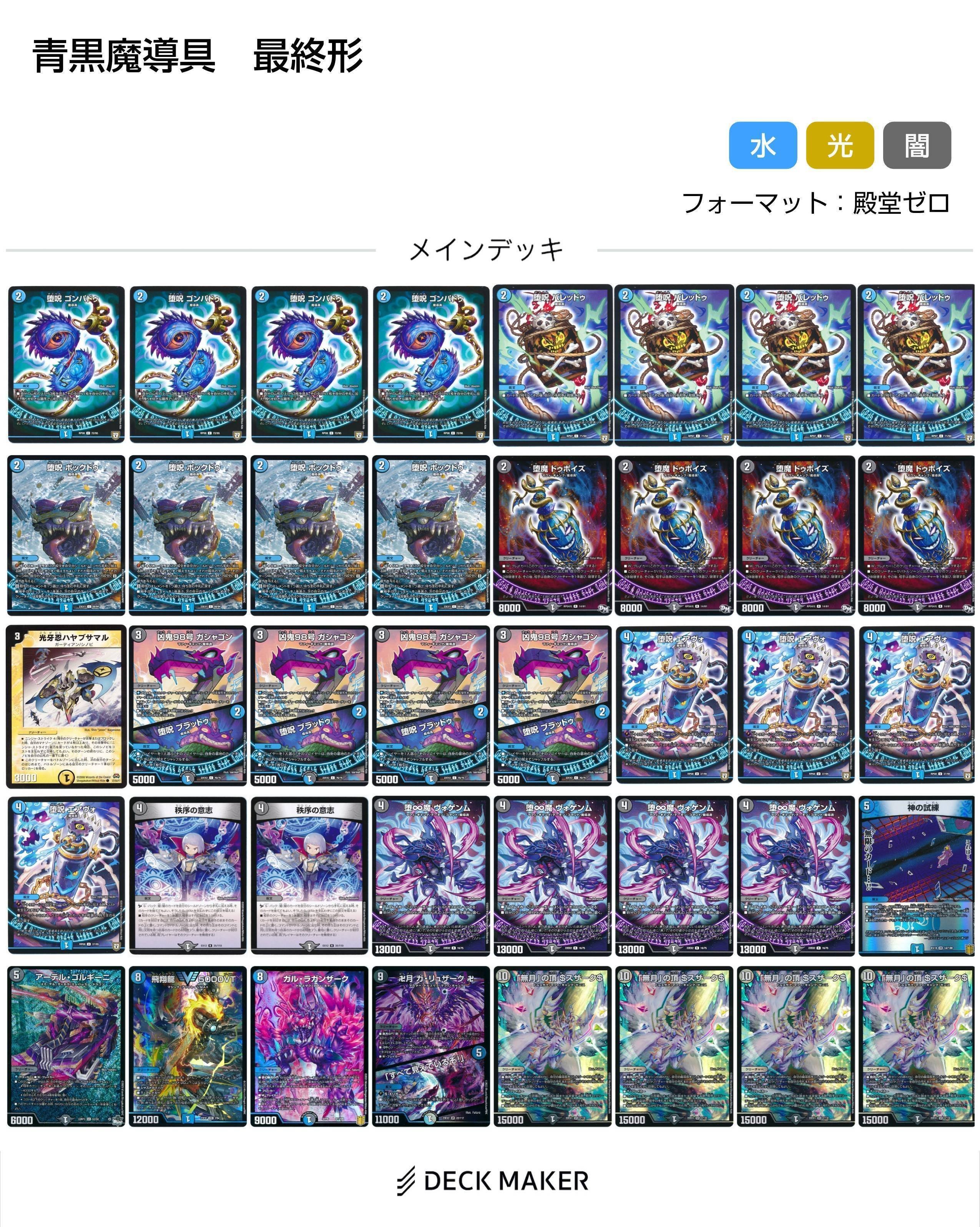 青黒魔導具変遷(2021~2024)【DMデッキヒストリー#2.5】|れもん 青黒魔導具変遷(2021~2024)【DMデッキヒストリー#2.5】|れもん