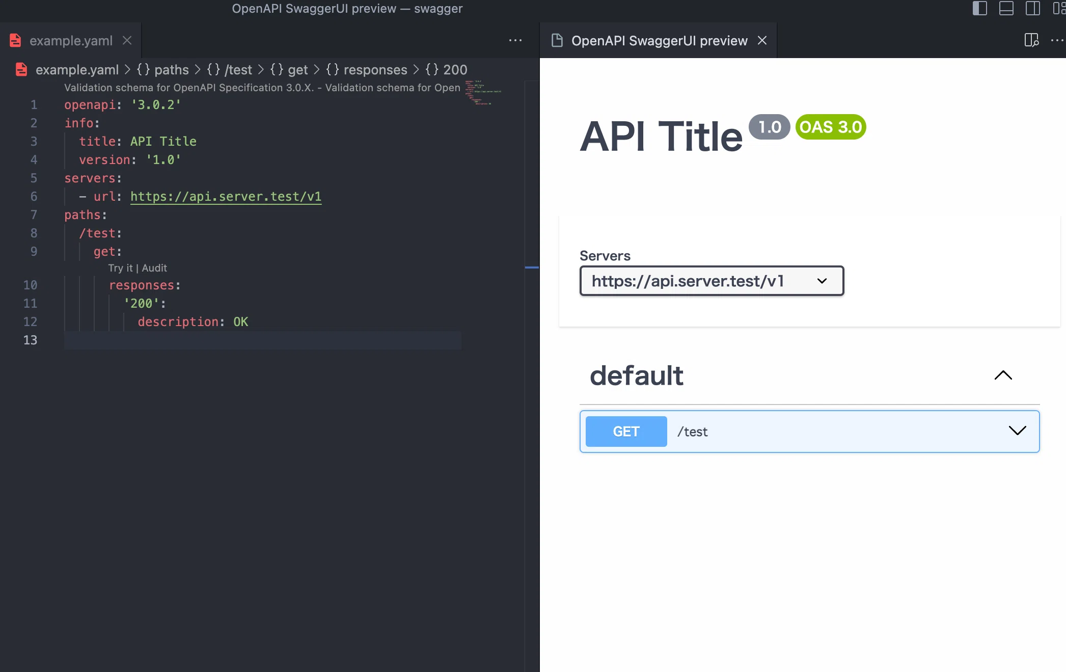 Visual Studio CodeでOpenAPI (Swagger) Editorを使用｜プラスジャム