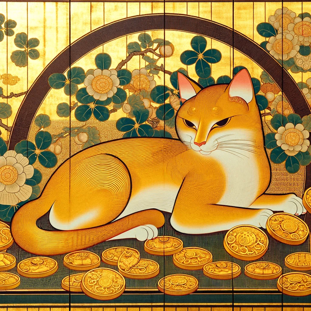 GPTs】いろんなスタイルの「猫に小判」画像で癒されたい｜本郷喜千