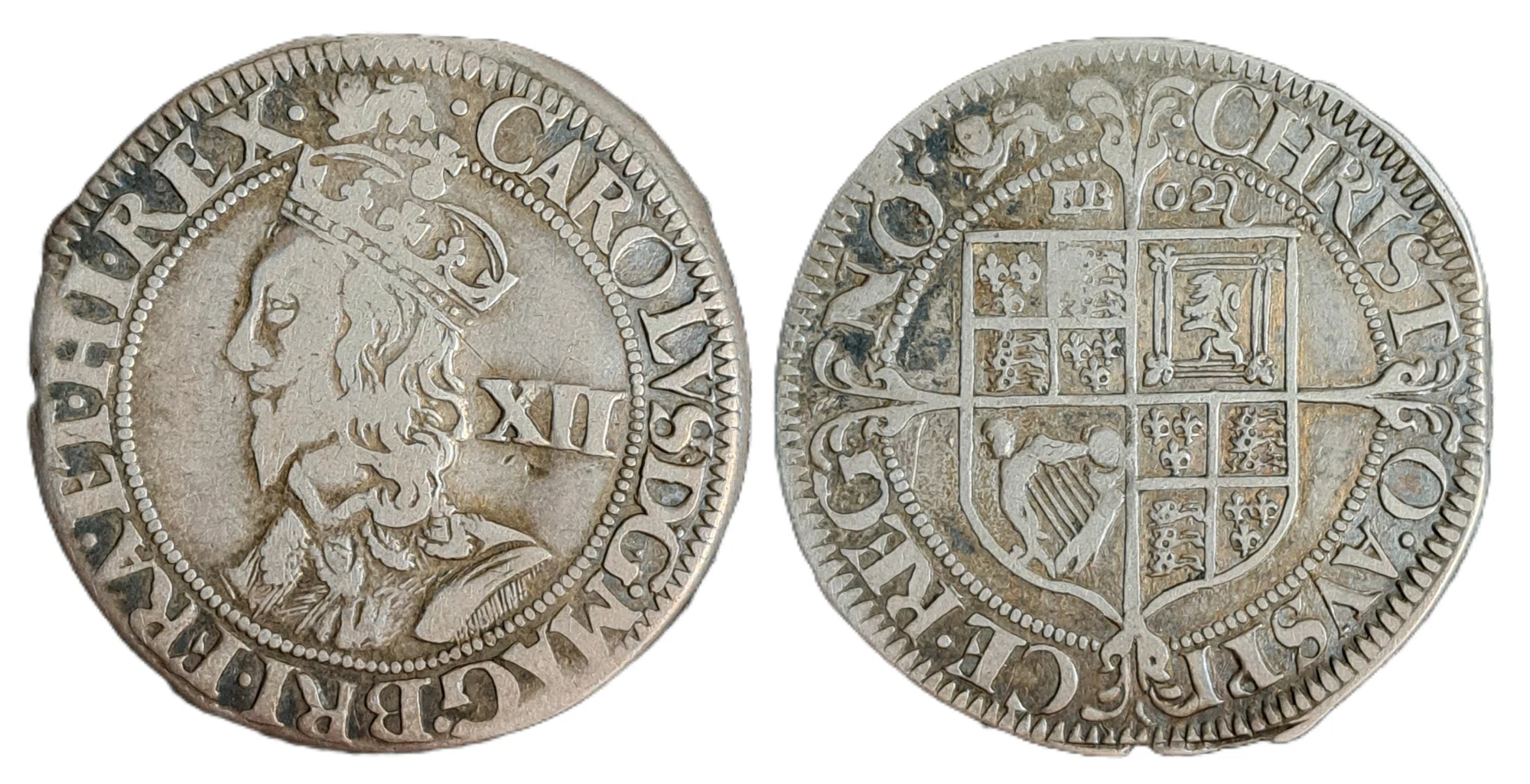 貨幣備忘録】 チャールズ1世 1シリング銀貨(York mint)|おんし 貨幣備忘録】 チャールズ1世 1シリング銀貨(York mint)|おんし
