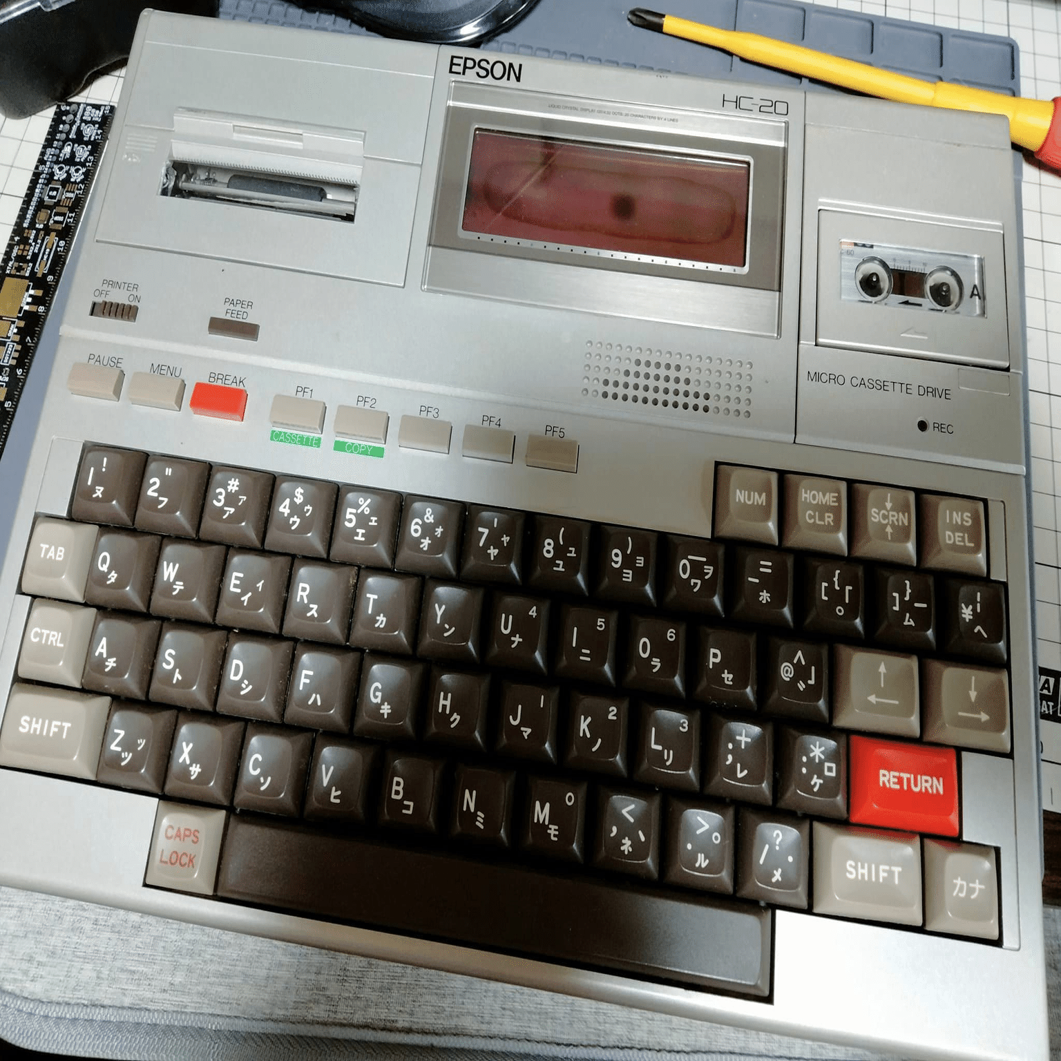 EPSON HC-20 ジャンク EPSON ハンドヘルドPC HC-20の修理3｜まちゃ