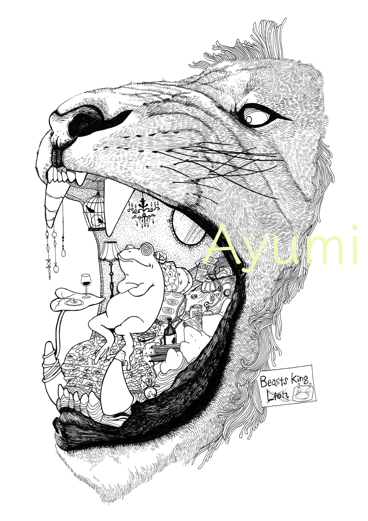 つけペンで点描画を描く｜アユミ＠絵描き