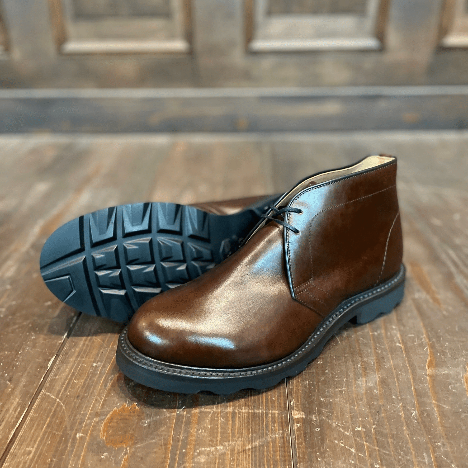 MD-07オールデン風チャッカブーツ製作・足に合ったオーダーシューズは