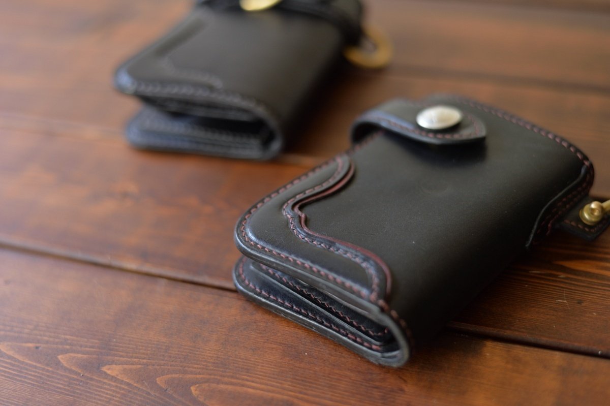 レザークラフト、ミドルウォレット、革財布、エルバマット、イタリア