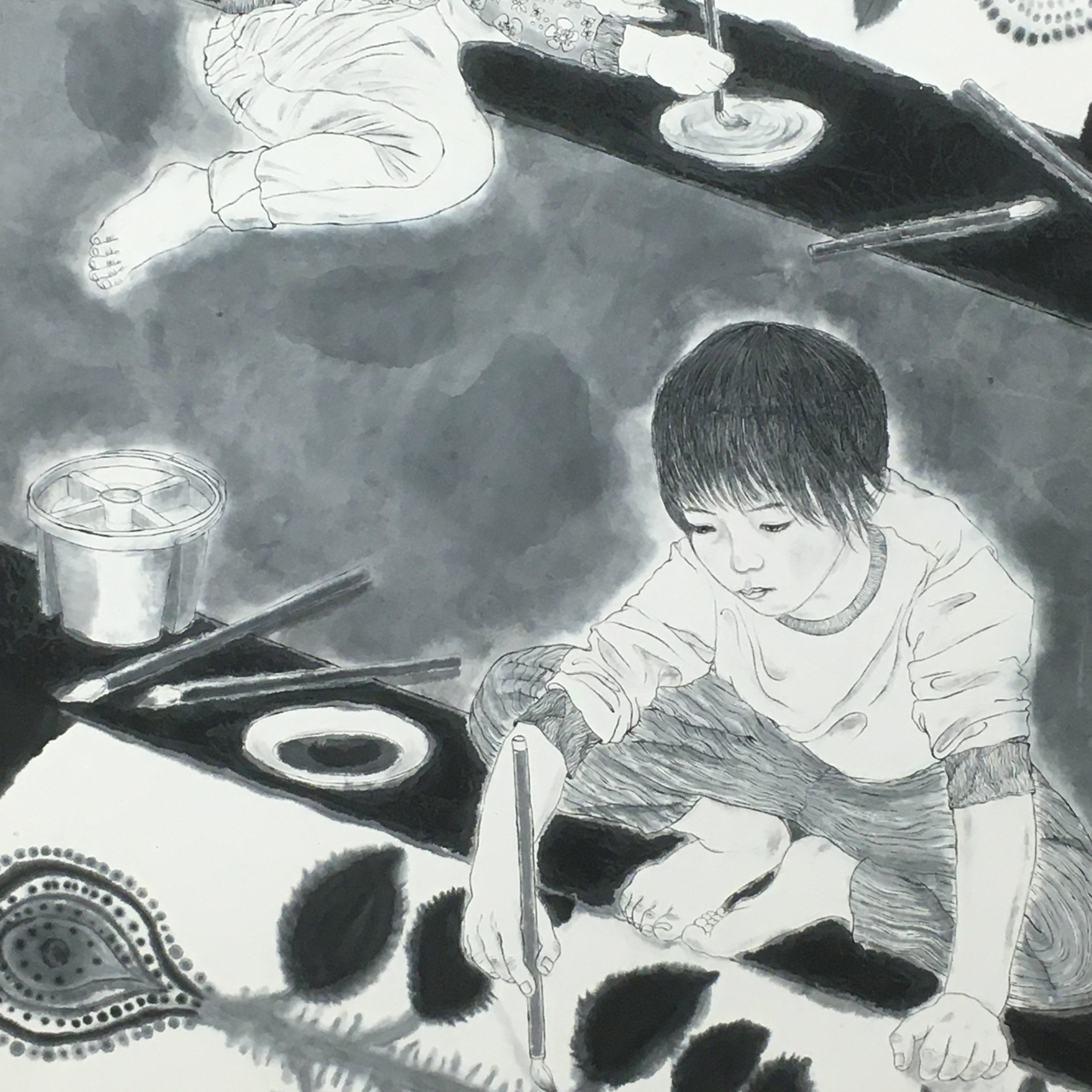 水墨画を観に🏞国立新美術館｜ずく