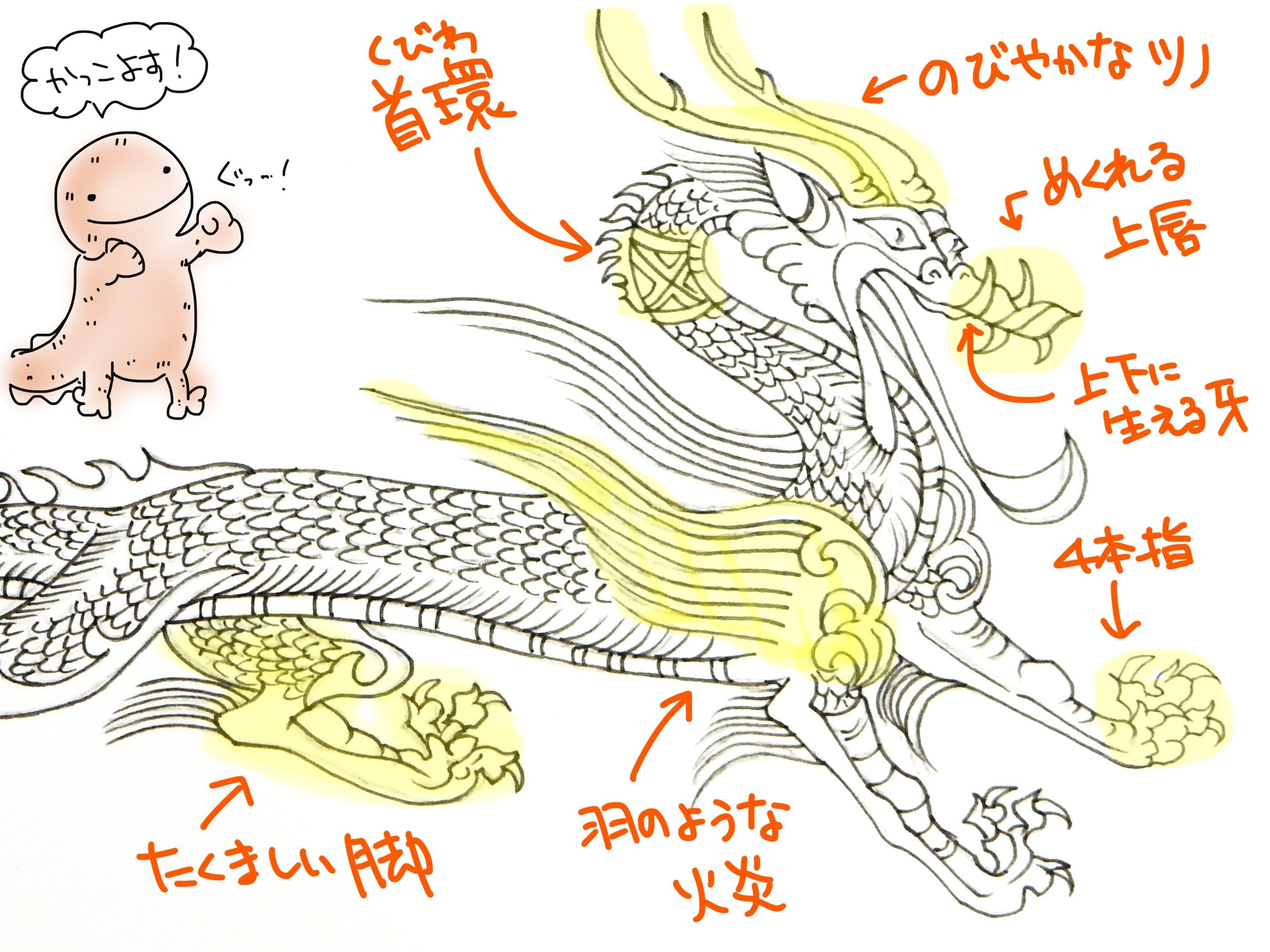 月の龍ページ 開運龍/ 掴み取る龍 | 広島書画家の星野喜蝶_開運龍作品・書道