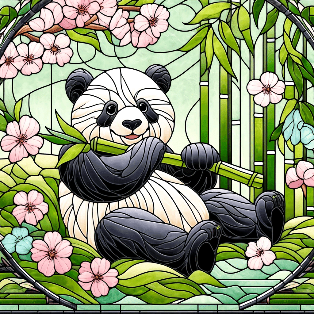 多色ステンドグラス風アート作品 My GPTs】ステンドグラス風イラスト作成 - Stained Glass Style