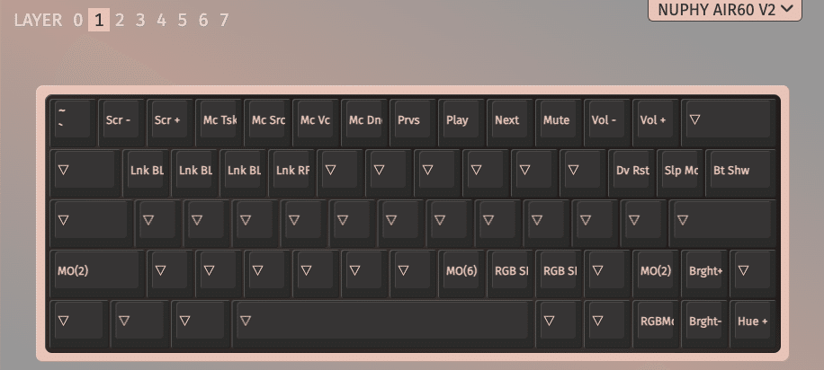 キーボード Nuphy Air60 v2 moss キーボード Air60 V2(Moss軸・英語配列) グレー ga60v2m [有線