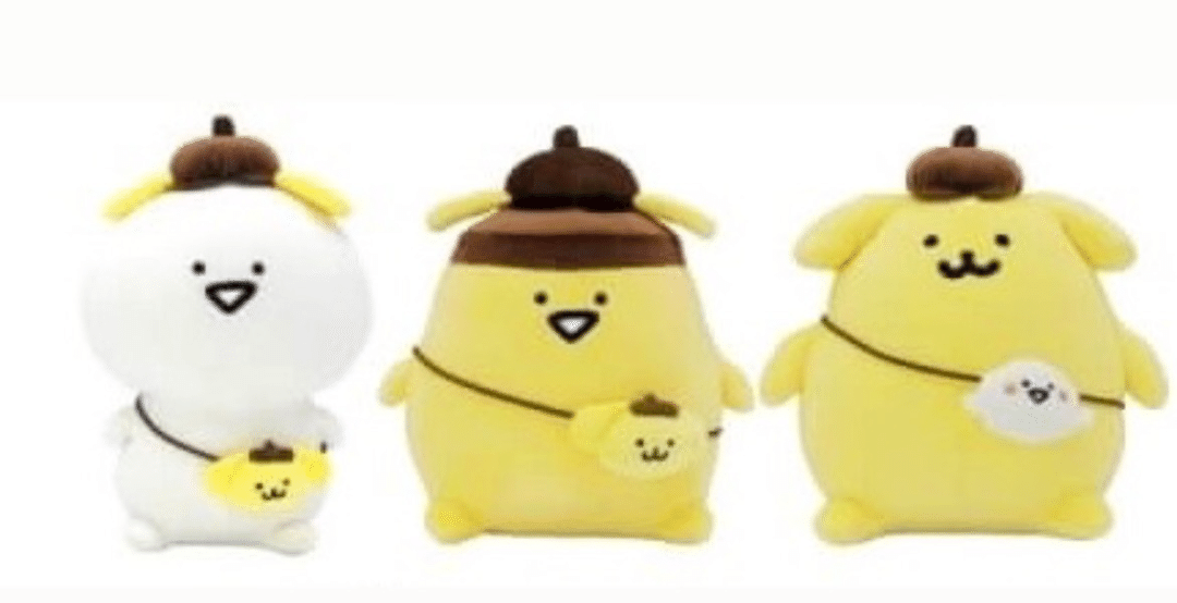 お文具といっしょ　ポムポムプリン　ぬいぐるみ ポムポムプリン×お文具といっしょ フラットぬいぐるみマスコット