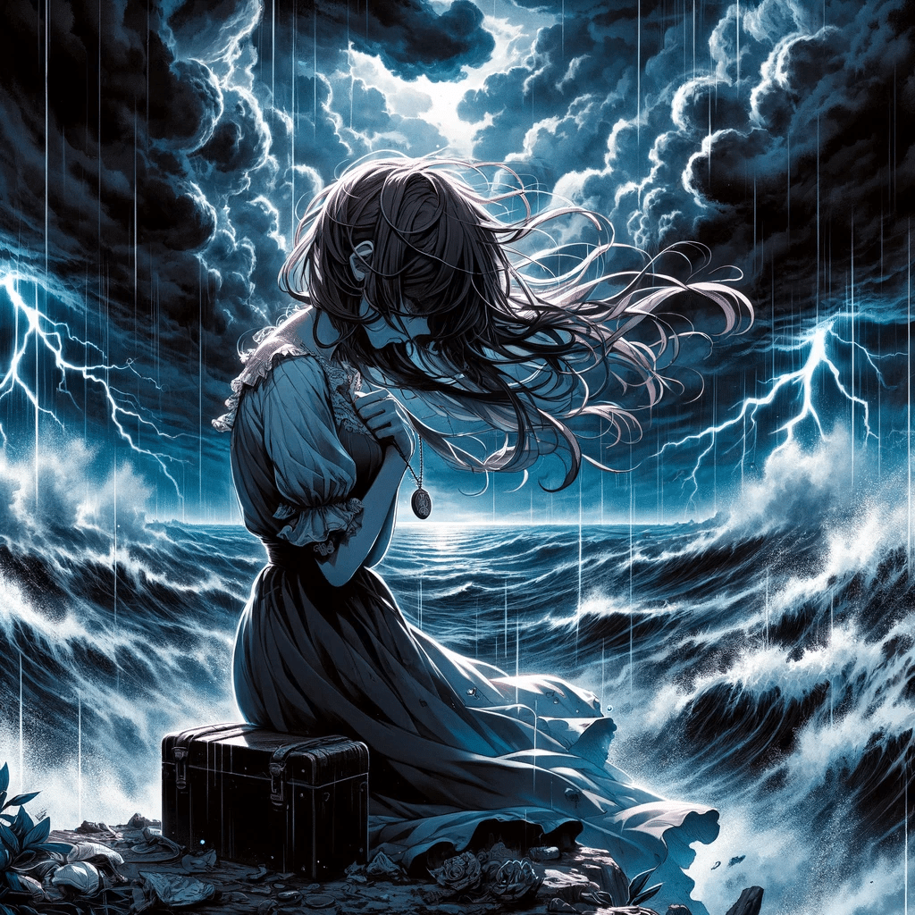 光射す境界 -絶望の洞窟から見た希望-」｜葉羽