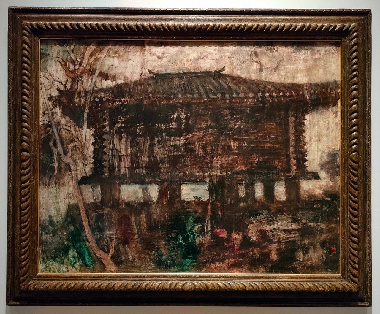 須田国太郎、【法観寺塔姿】、年代物・希少な画集画、新品高級額 額装付 西宮市大谷記念美術館 生誕130年 没後60年を越えて「須田国太郎