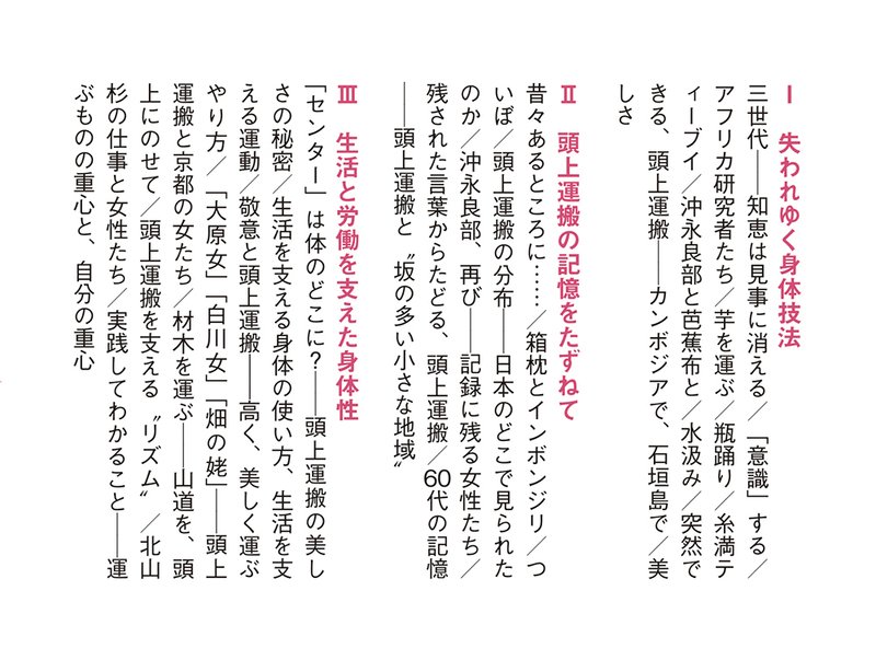 日々の労働が作り上げた「よくゆるんだ身体と中心軸」:新刊『頭上運搬を追って』「はじめに」を公開|三砂ちづる