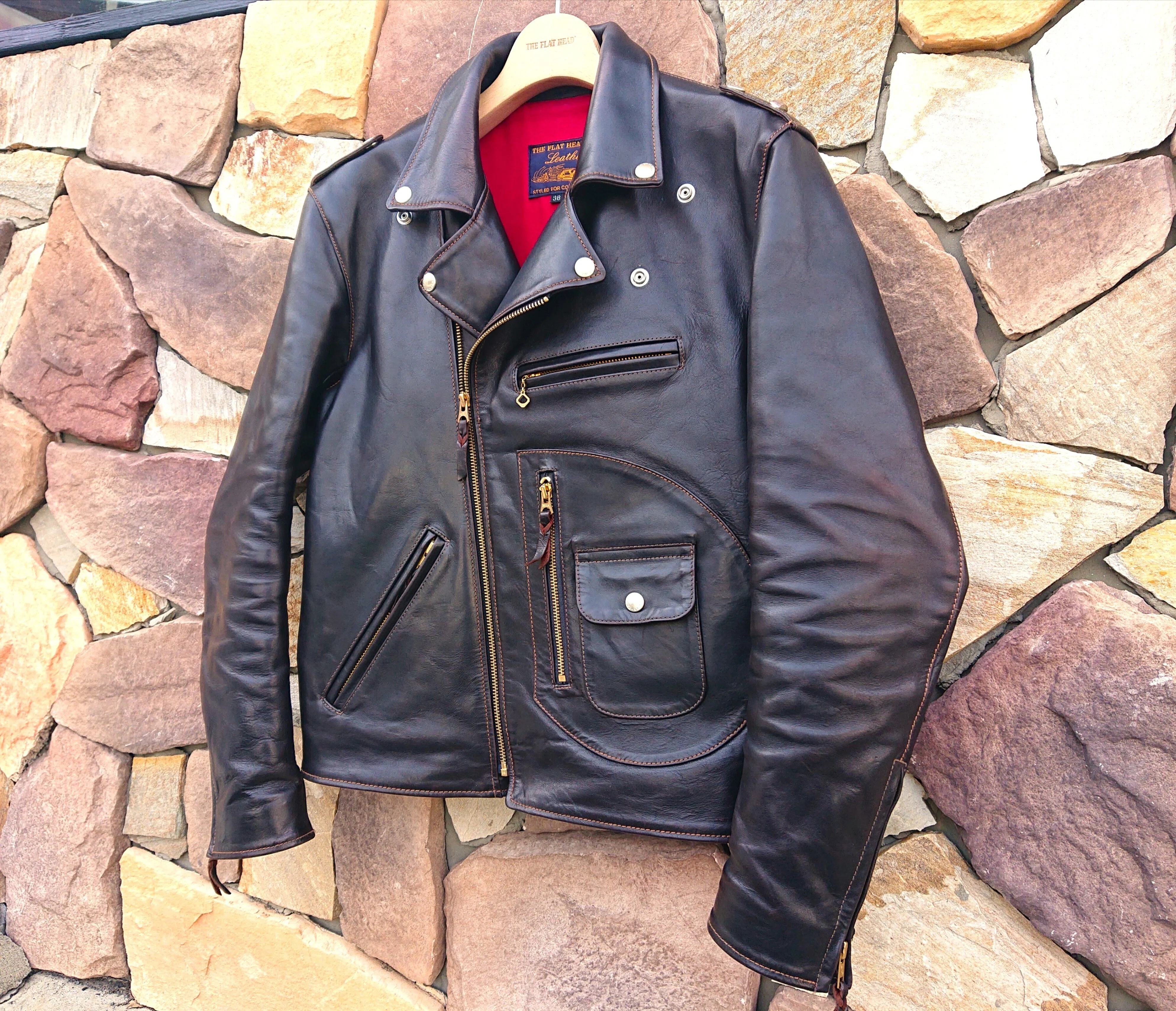 Flat Head レザージャケット 38 楽天市場】FLAT HEAD フラットヘッド ジャケット サイズ:38(M) ディア
