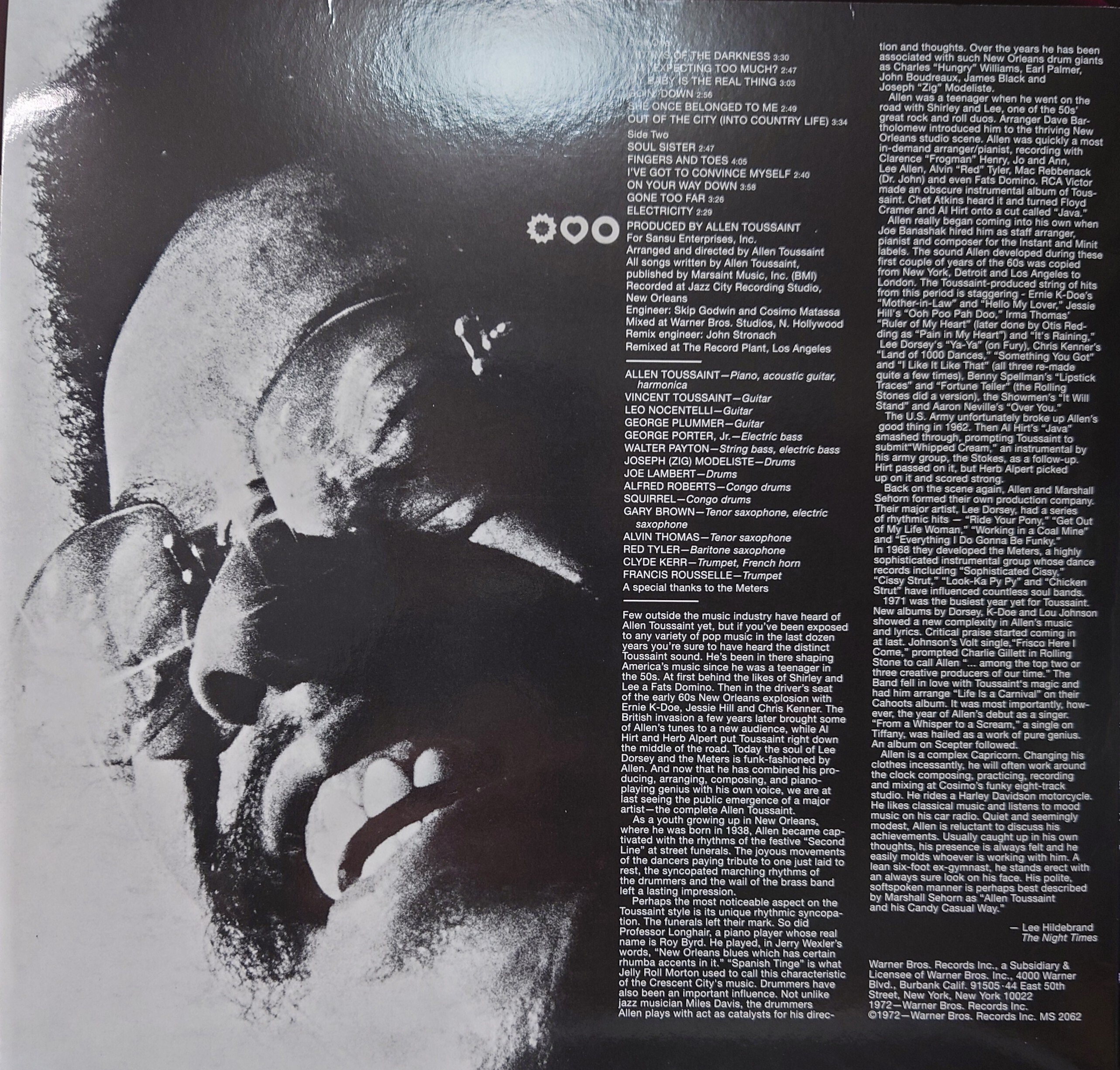 1972年レコード]37)ALLEN TOUSSAINT : LIFE,LOVE AND FAITH｜ワイバーン