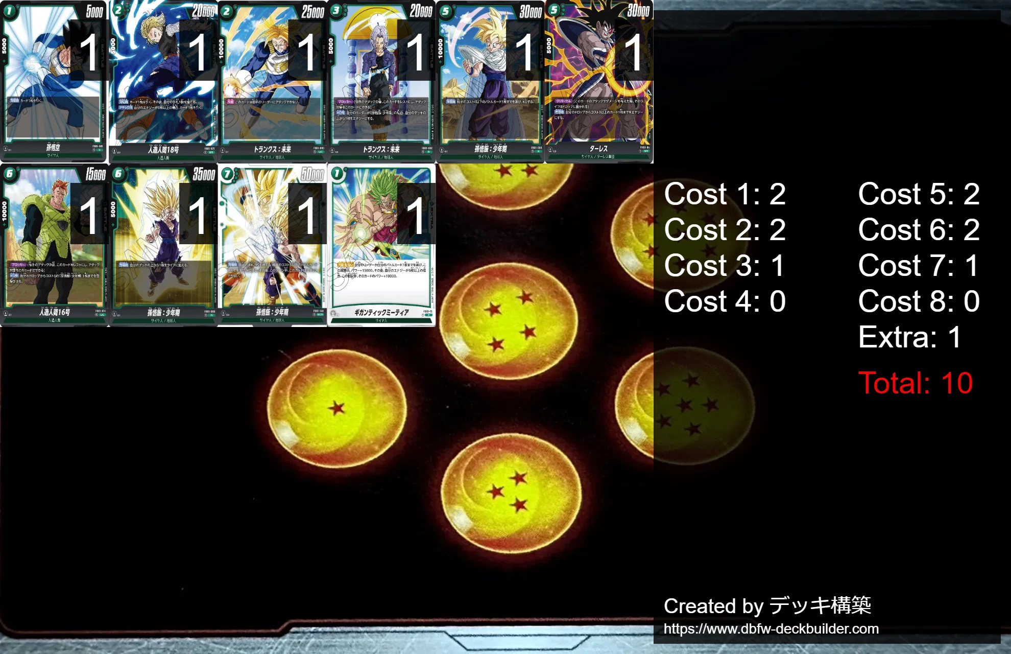 DBFW】二大会優勝！緑悟飯徹底解説【DBカード】｜なむる