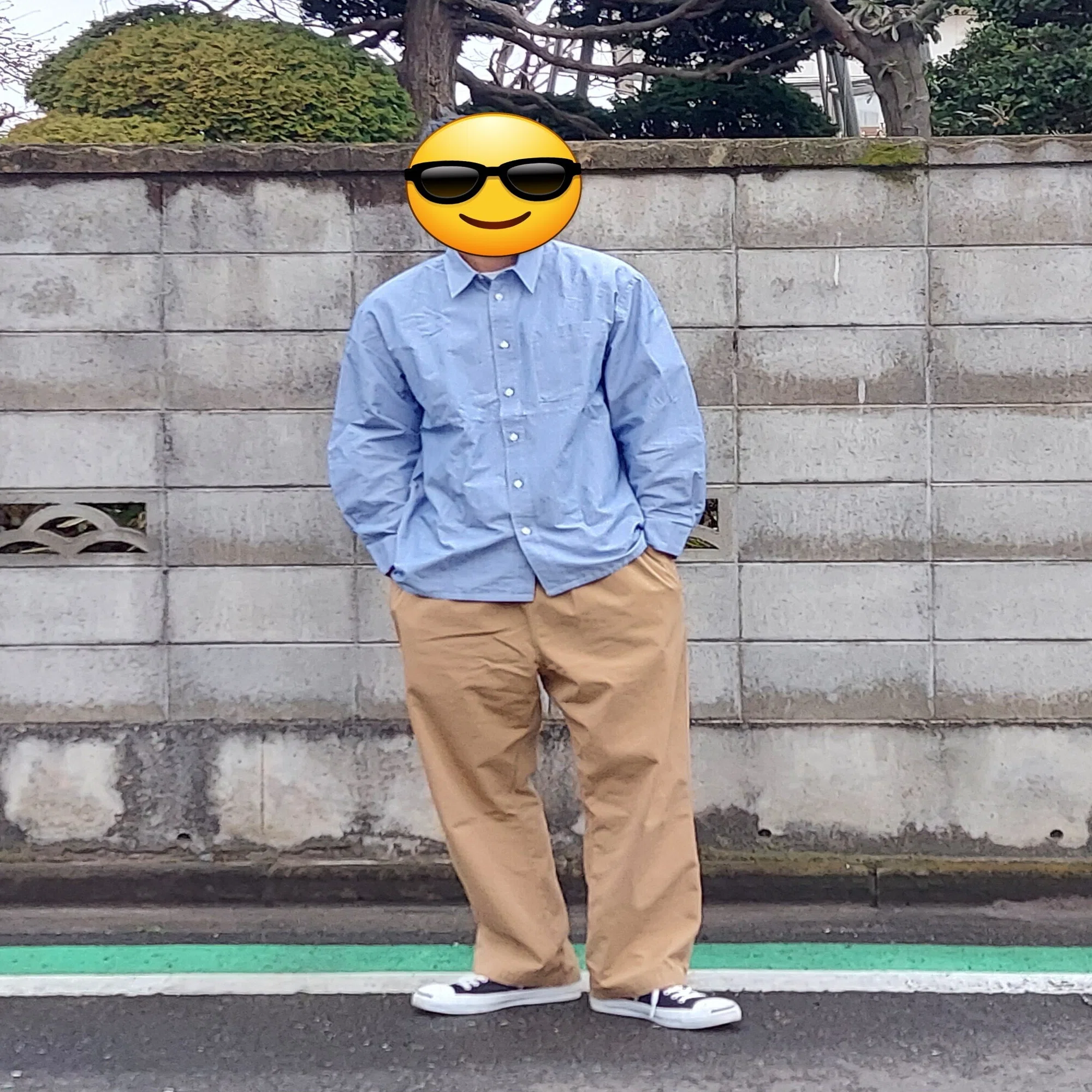 無印良品 素材に和紙を使っているシャツ｜アキスケ 無印良品 紳士 和紙