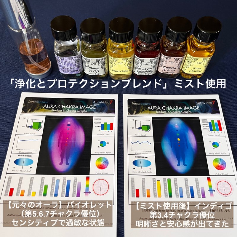 メモリーオイル使用前後のカラー比較