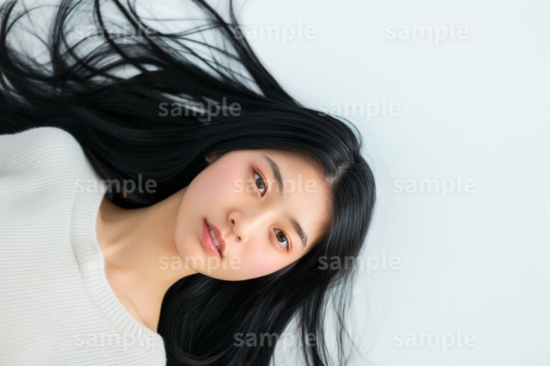 【ロングヘア女性】フリー素材｜美容広告・ヘアスタイル・美女のイメージ画像に｜FREE