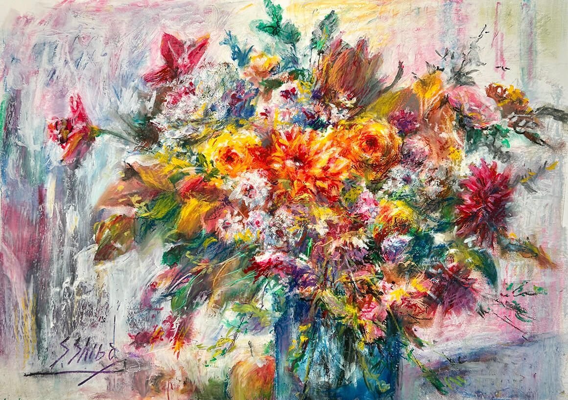 絵画　クレヨン　ドローイング 桜井 旭 on X: 