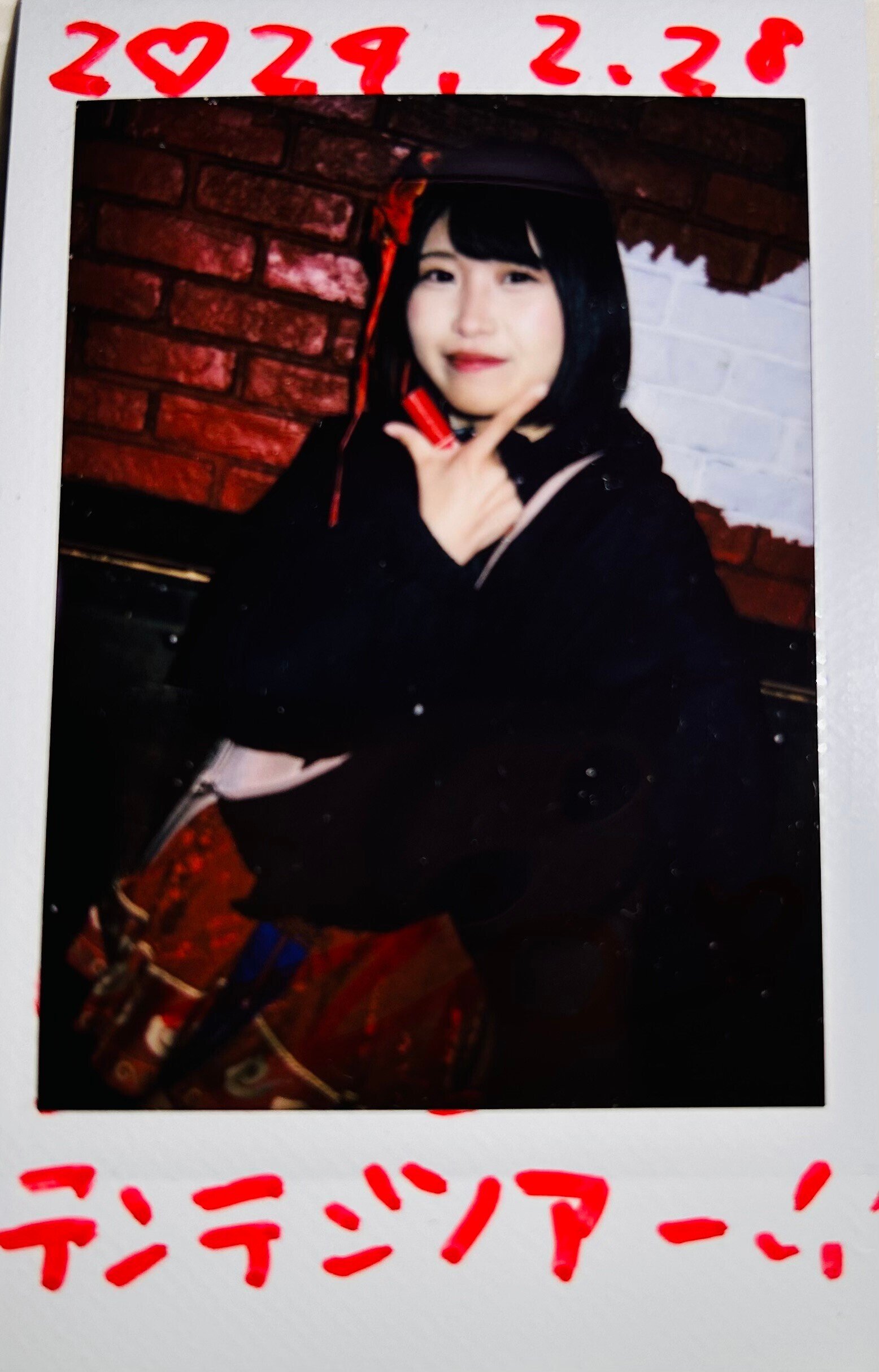 点染テンセイ少女シュンカアキ BUBKA 直筆サイン入りチェキ 点染テンセイ少女。 4thワンマンライブで見習いテンセイ少女。の