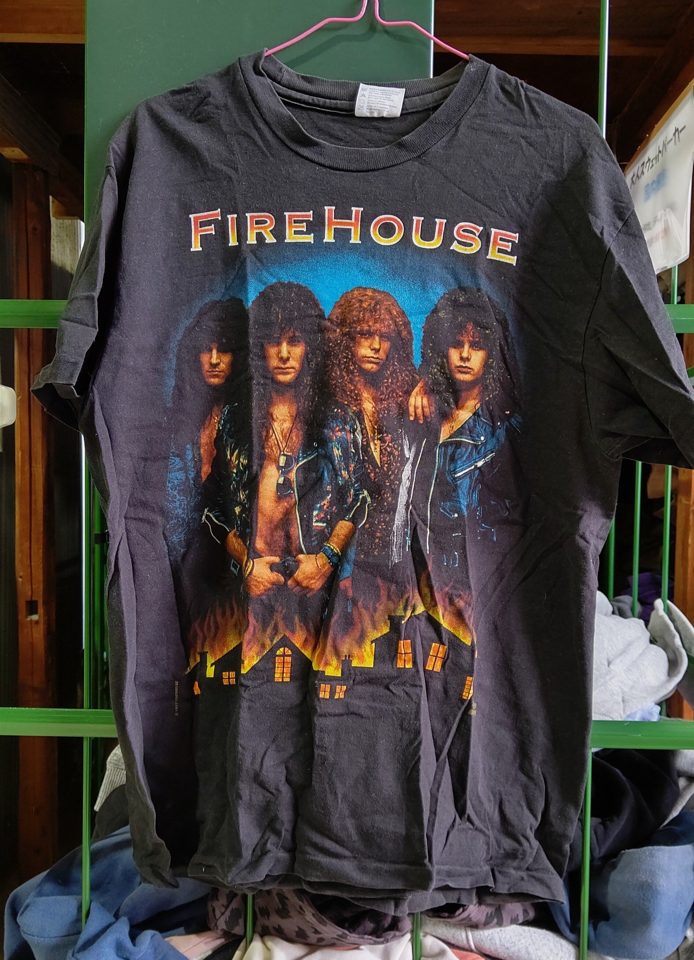 FIREHOUSEファイヤーハウスハードロックバンドビンテージバンドT