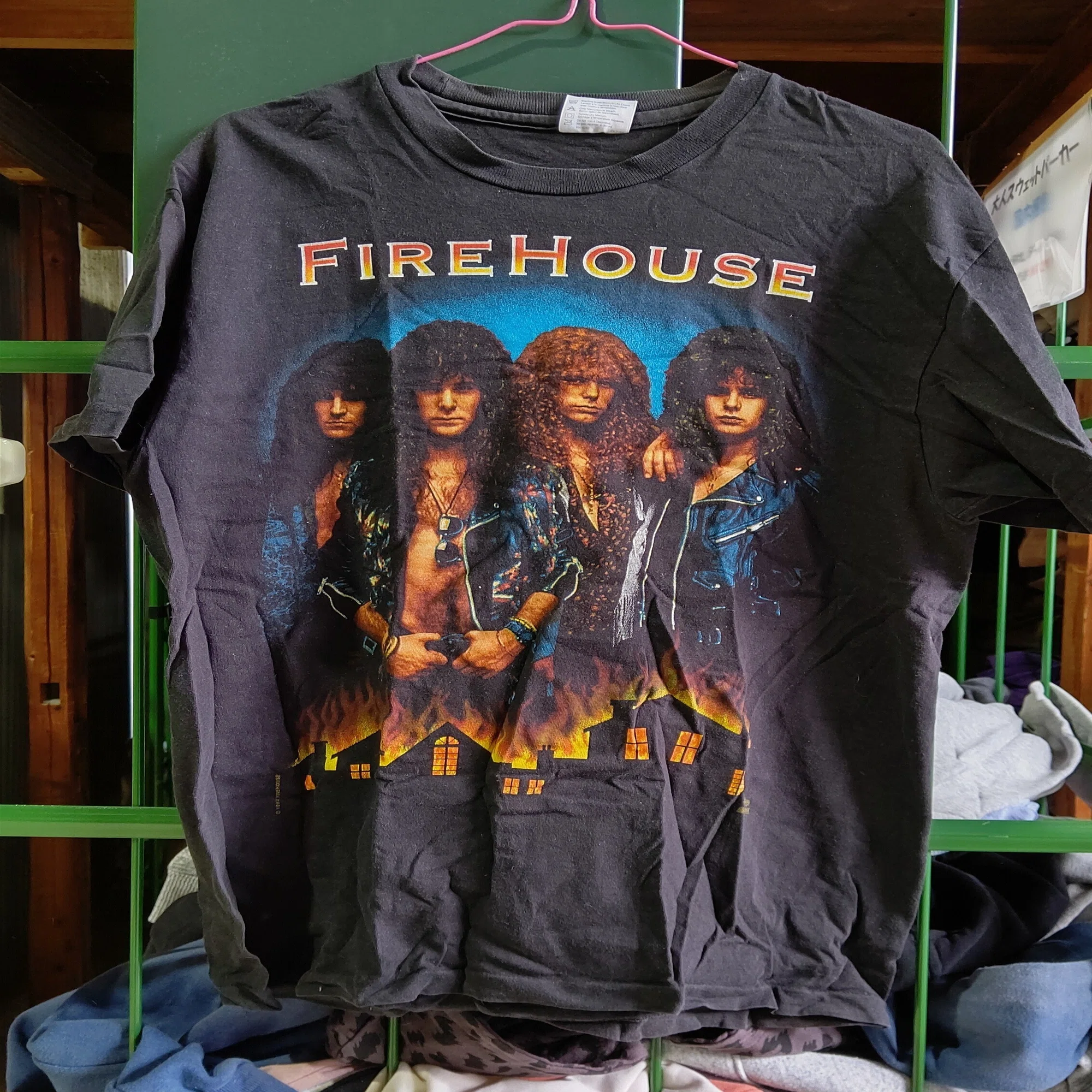 ?FIRE HOUSEの?ロックTシャツをレスキューした?MADE IN USA 