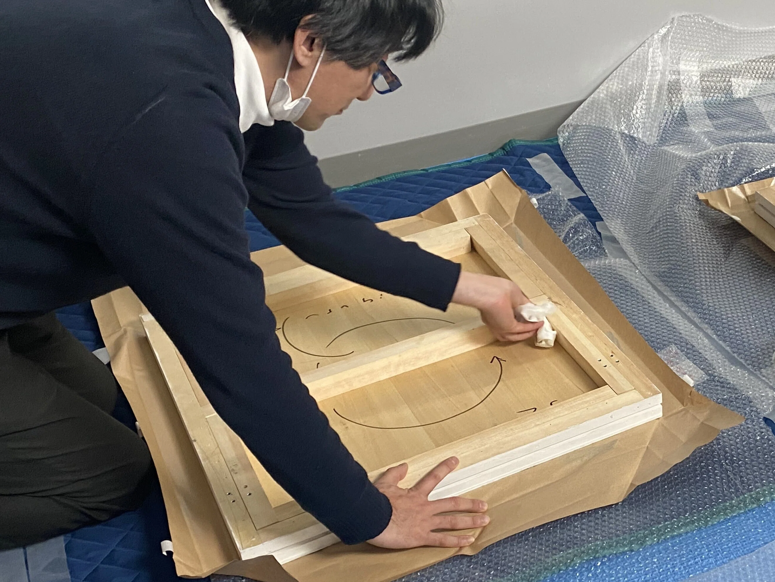 レポート】ついに淺井裕介さんの新作が完成し、横浜美術館に搬入
