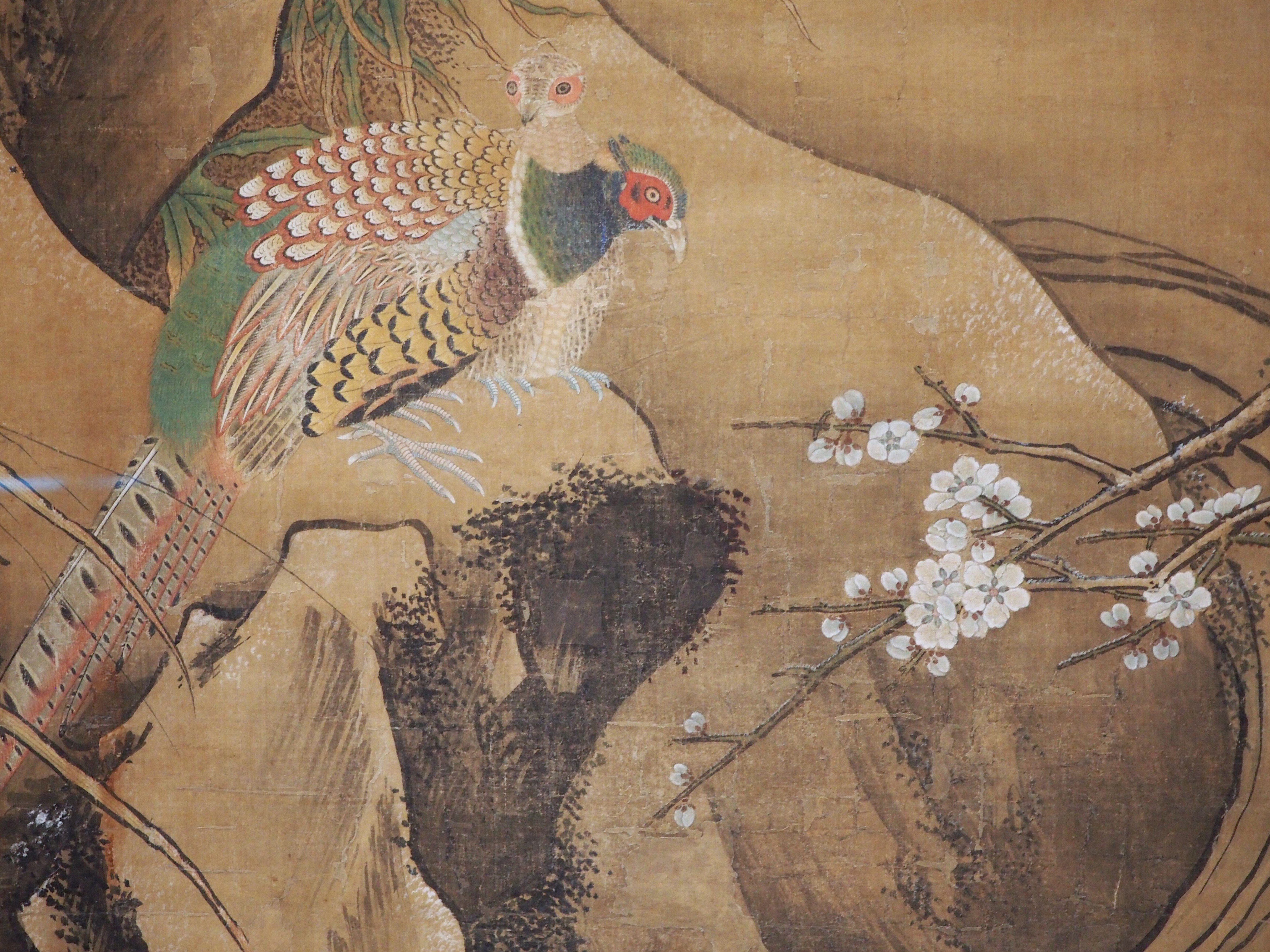 呂紀「花鳥図掛け軸精品」中国明の画院画家 唐物 中國美術