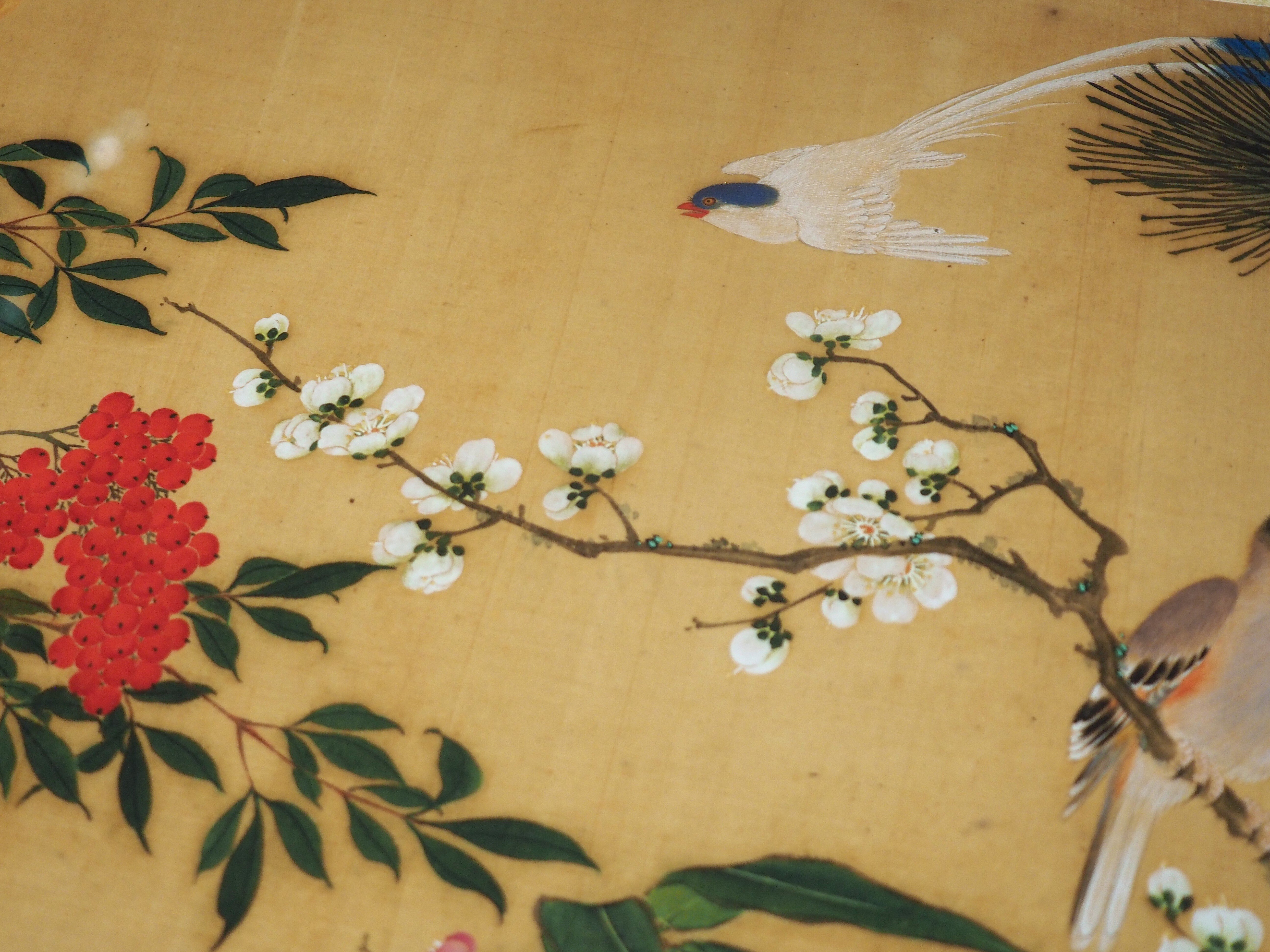 『 古画 中国 花鳥画 』唐物唐画 2点まとめ 古画 中国 花鳥画 』唐物唐画 2点まとめ 絵画
