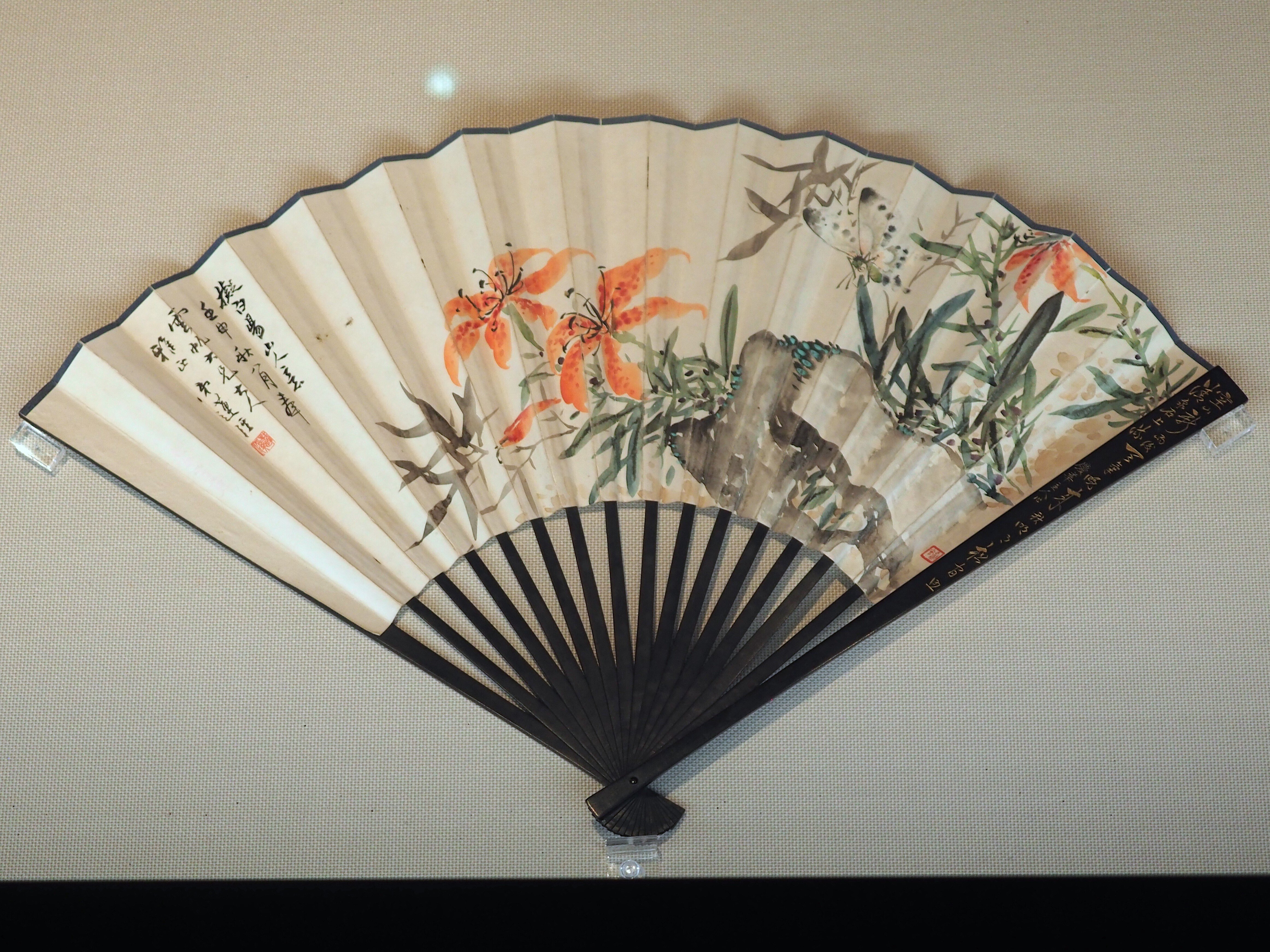 模写】【一灯】p7850〈楊長存〉花図 中国画（トーハク東洋館で