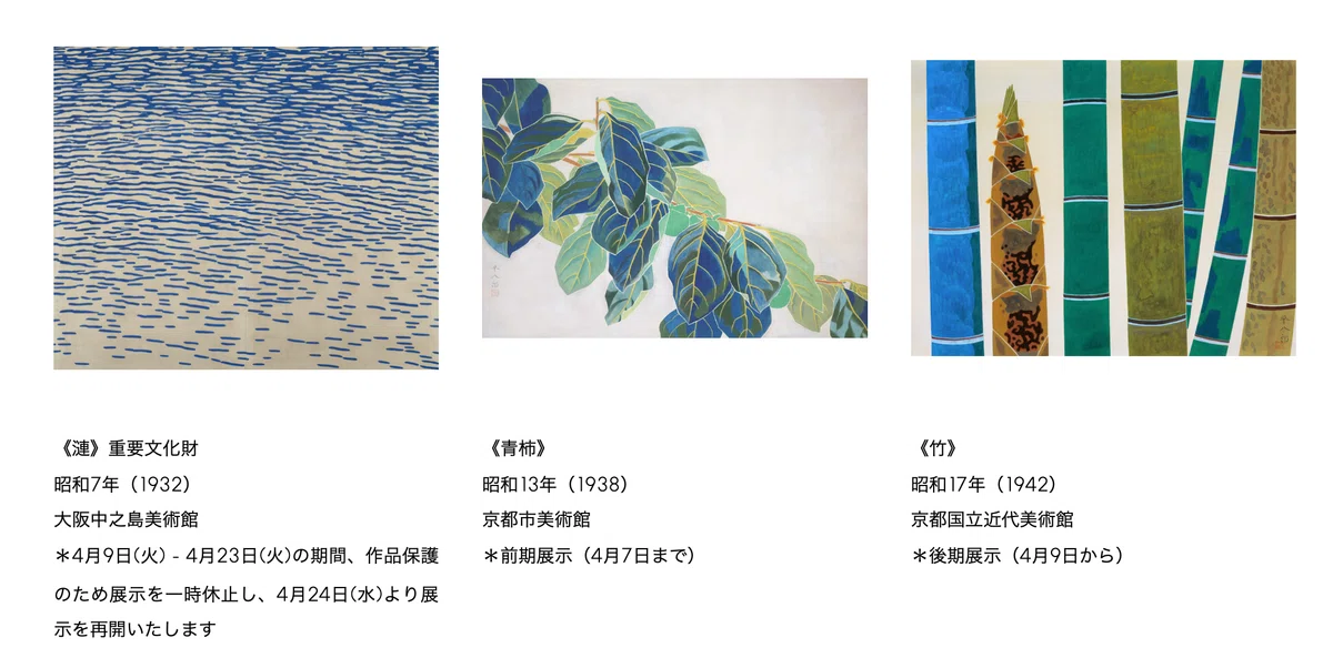 文化勲章受章作家・福田平八郎筆作品 鸚鵡 （文化勲章受章作家・福田 