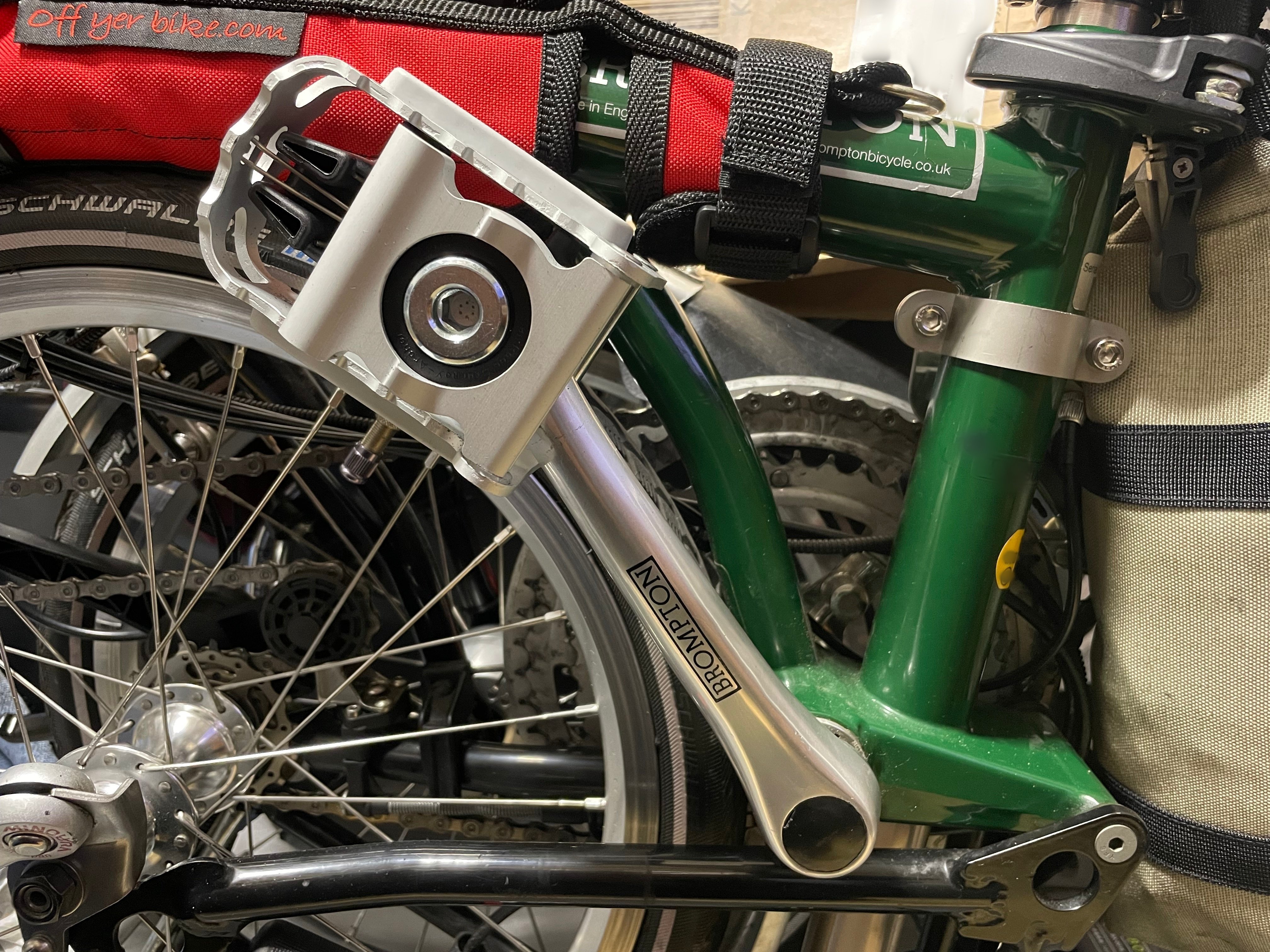 ブロンプトン（BROMPTON）折畳みペダル用ボルト（左）チタン製 新品未使用品 折りたたみ自転車BROMPTONにビンディング装備を取り入れてみた