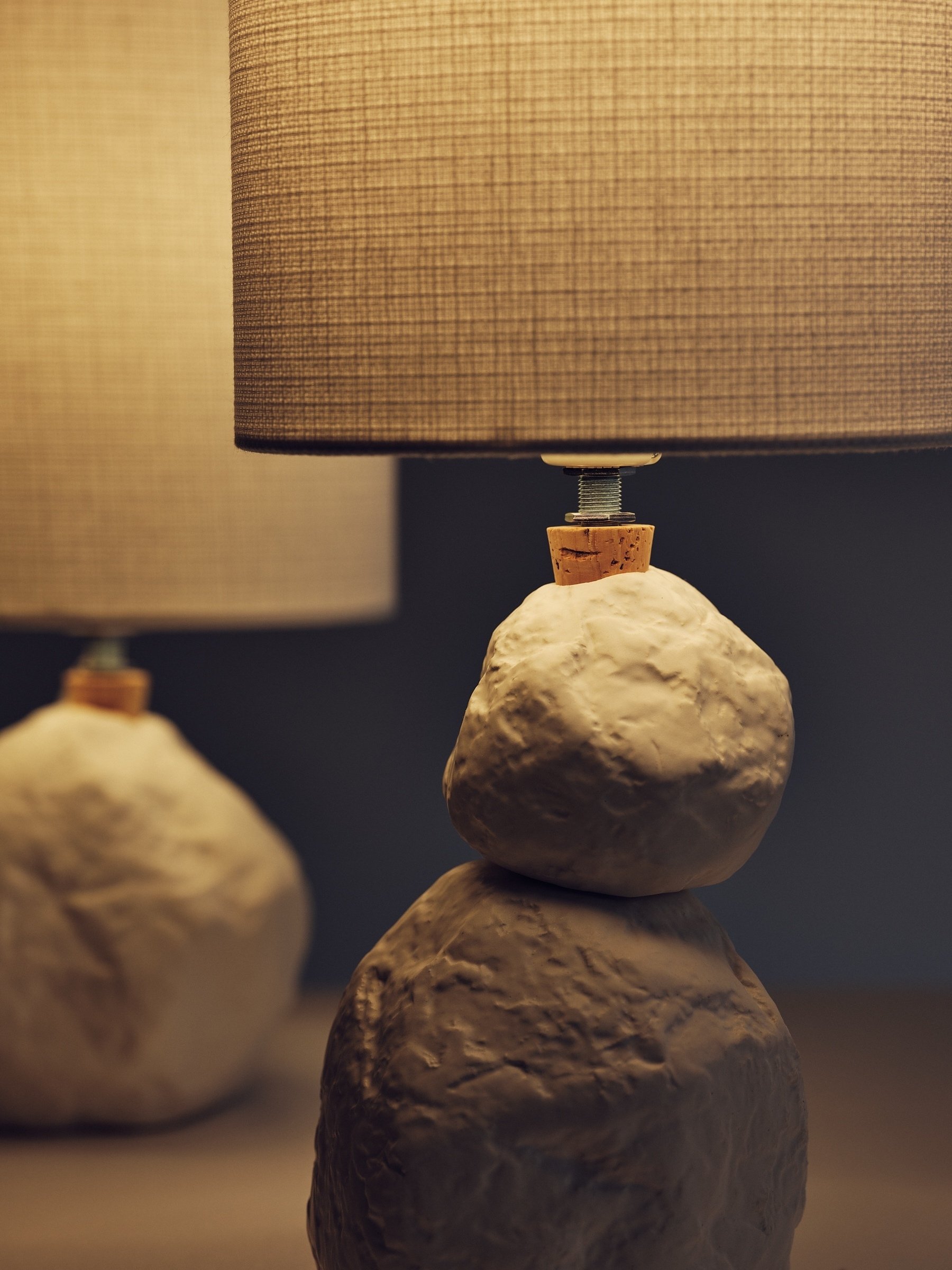 土のテーブルランプ｜3RD CERAMICS