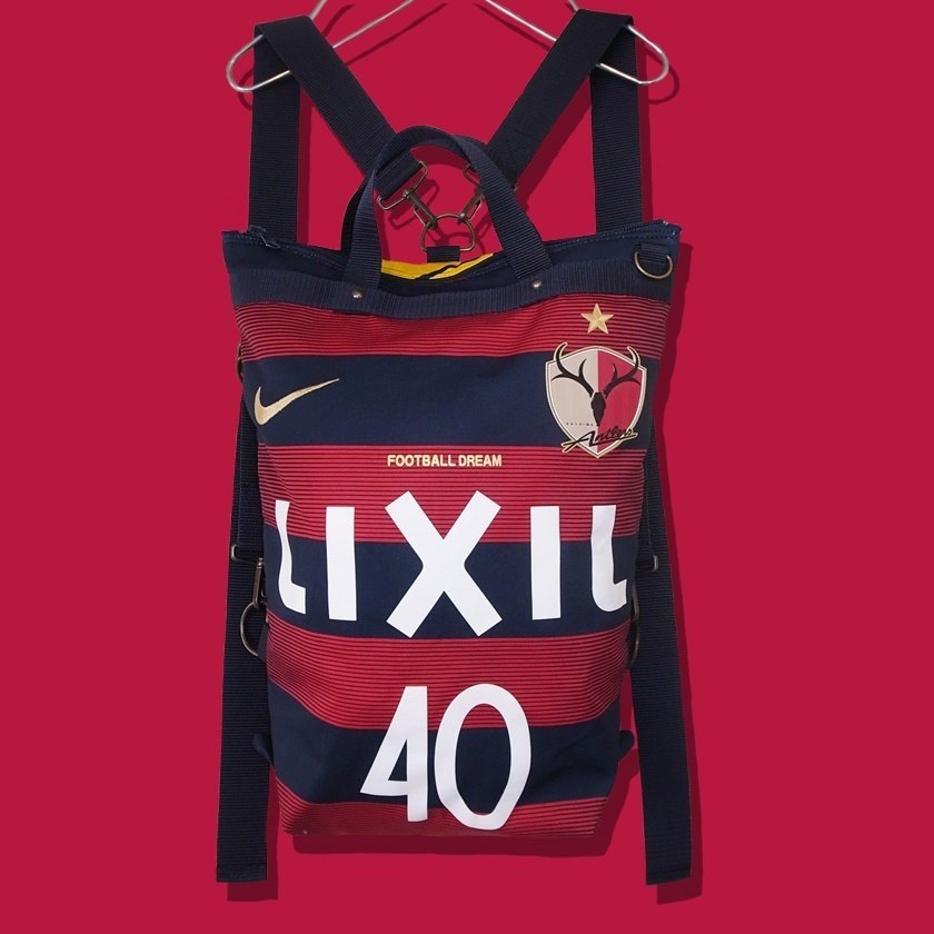 Remake | 鹿島アントラーズ ユニフォーム リメイク 2way リュック