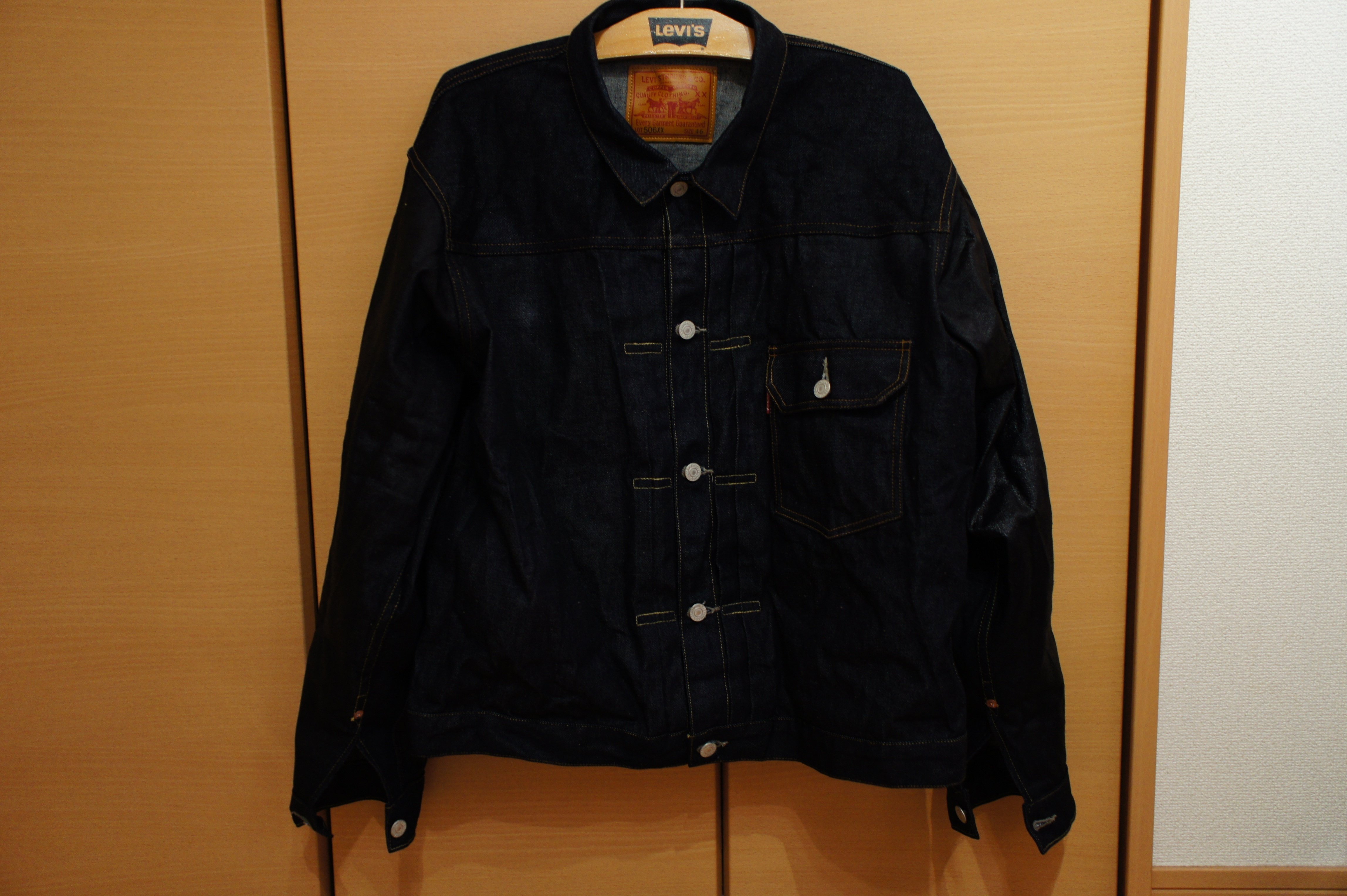 506XXのT-Backも育てる〜リジッドの水通しと糊付け、着用 506XXのT-Backも育てる〜リジッドの水通しと糊付け、着用