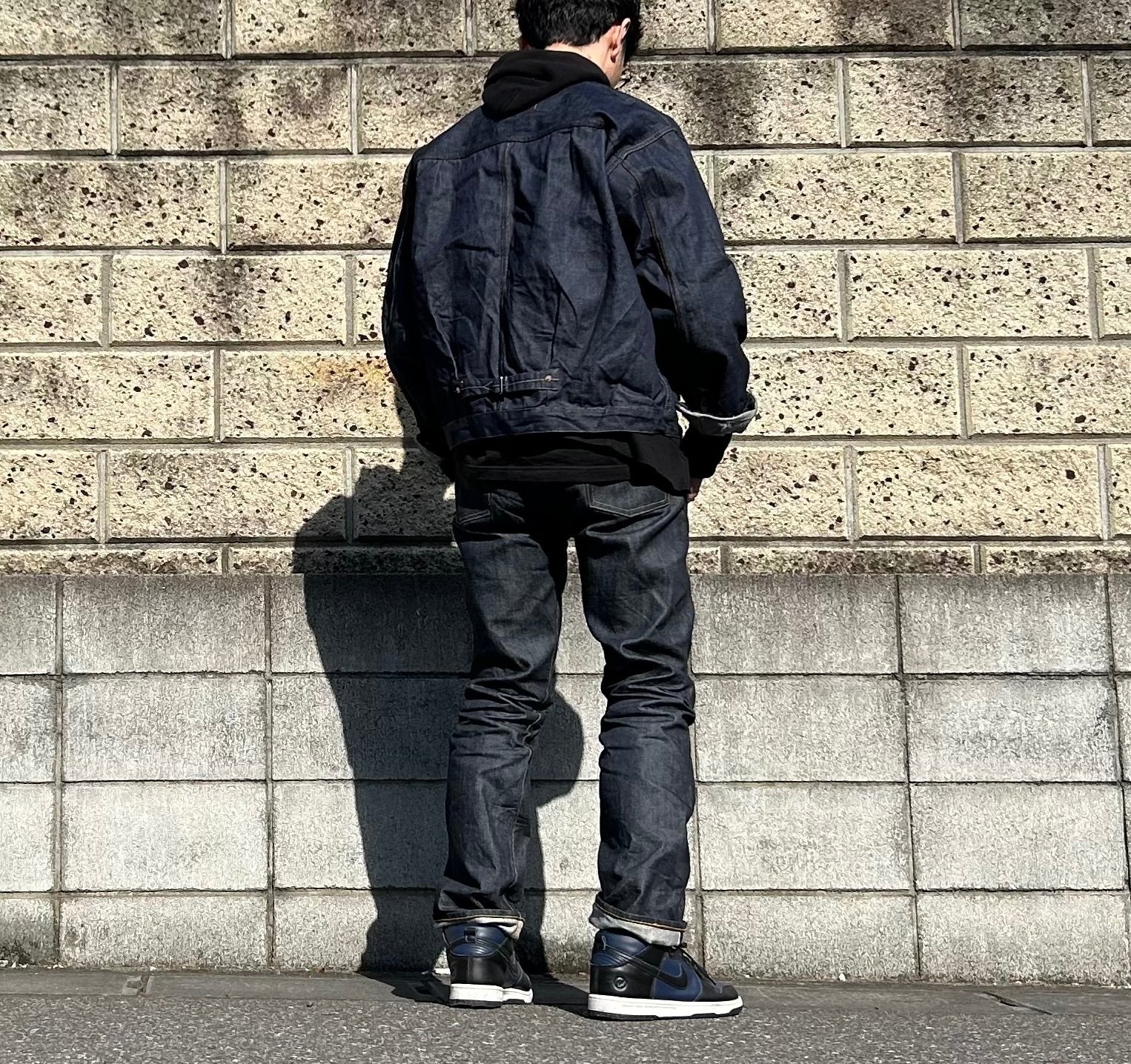 506XXのT-Backも育てる〜リジッドの水通しと糊付け、着用