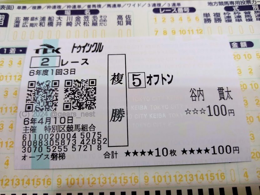 ダイワメジャー 毎日王冠 応援馬券 徒然なるままに56『応援馬券と』 ｜ギア