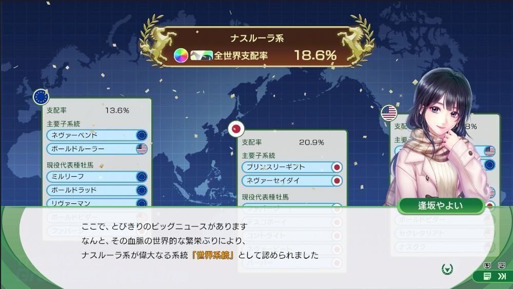 ウイニングポスト10 2024 72年スタート ナスルーラー世界系統