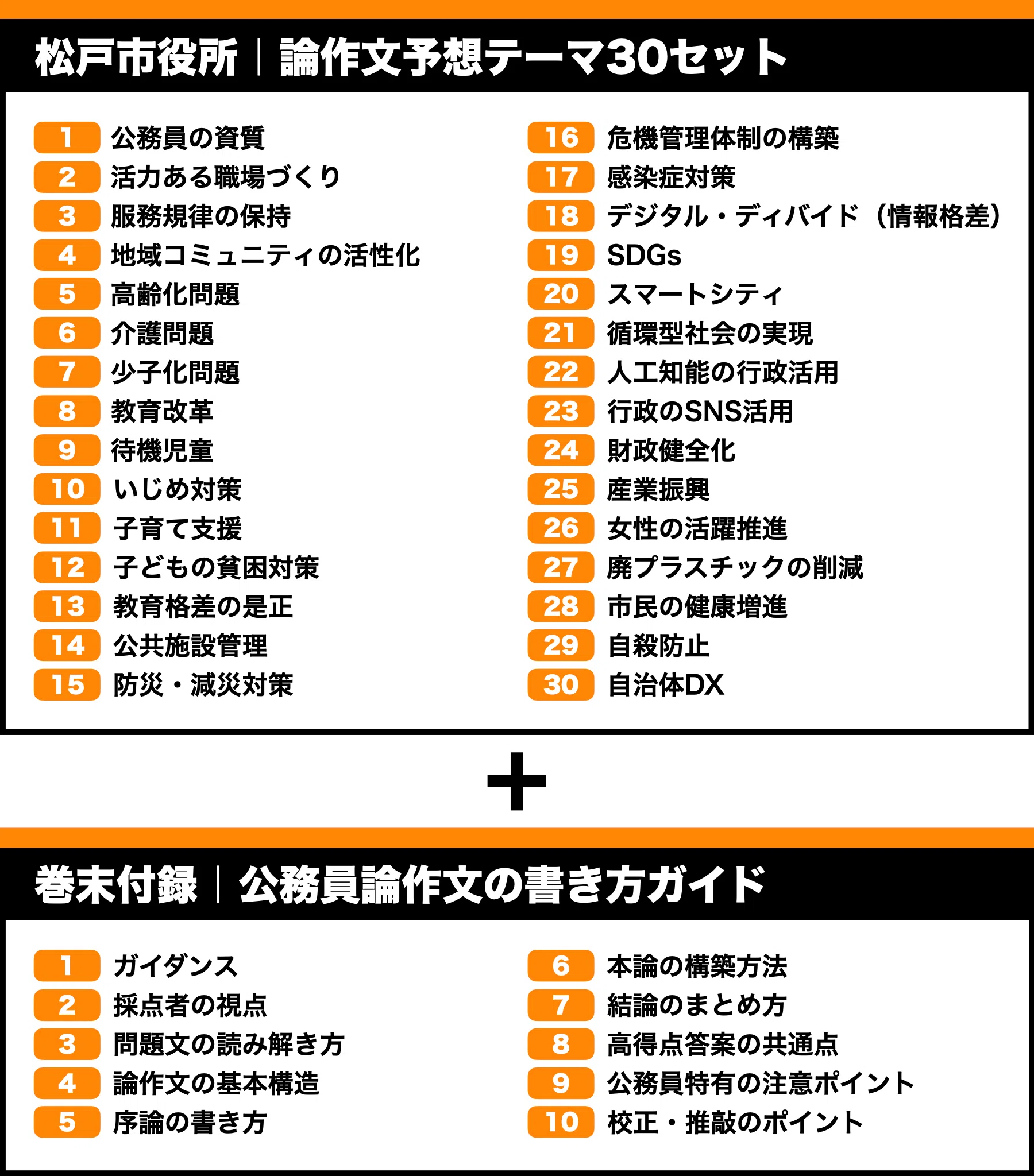 松戸市役所】論文予想テーマ模範解答30セット【作文・小論文対策