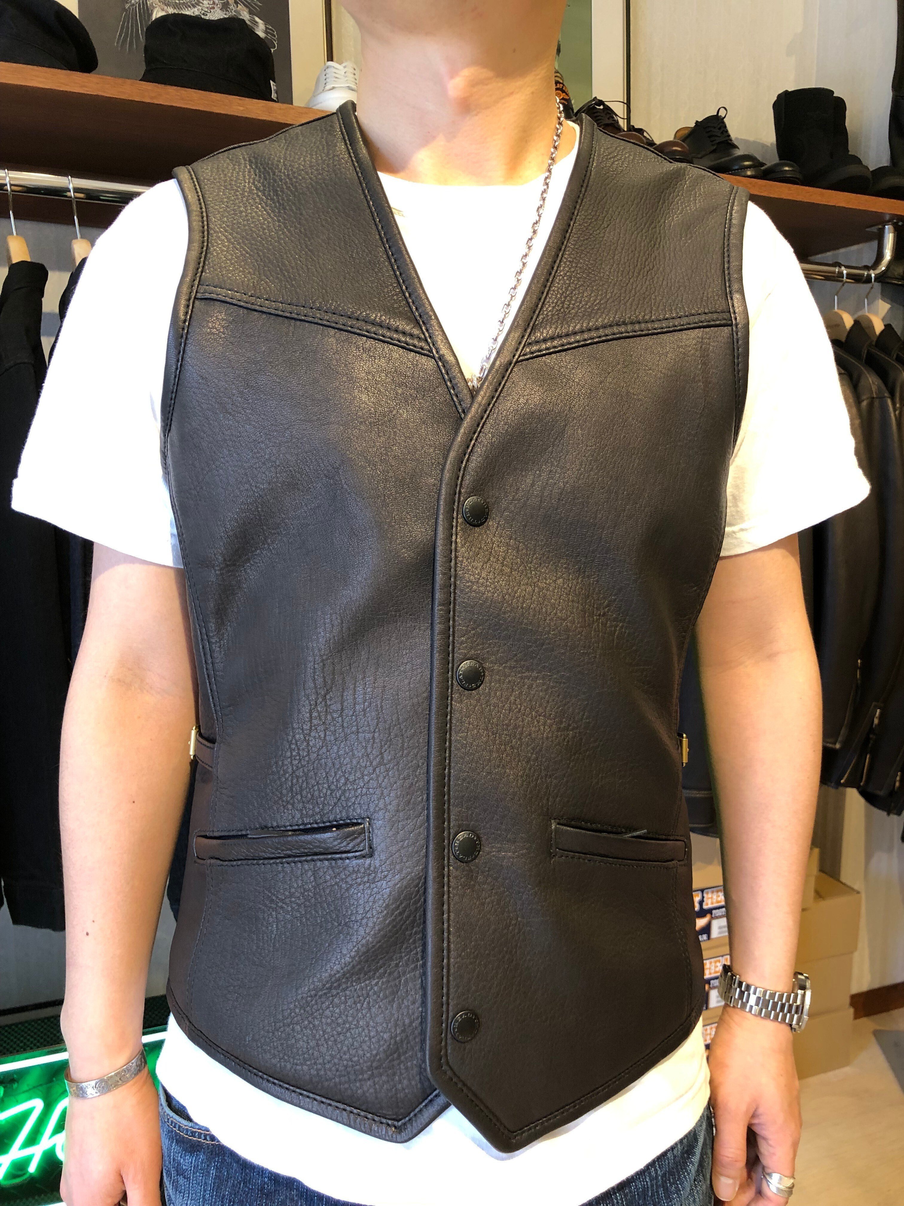 FLAT HEAD 神宮前店】~神宮前店限定ディアスキンベスト FLAT HEAD 神宮前店】~神宮前店限定ディアスキンベスト