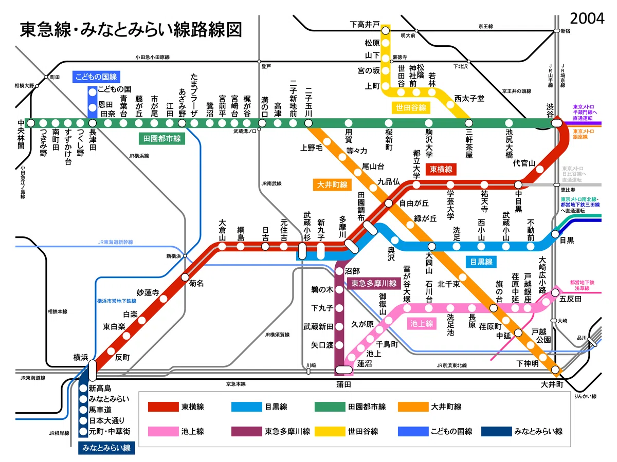 せっかくなので昔の東急の路線図を作る｜mogref