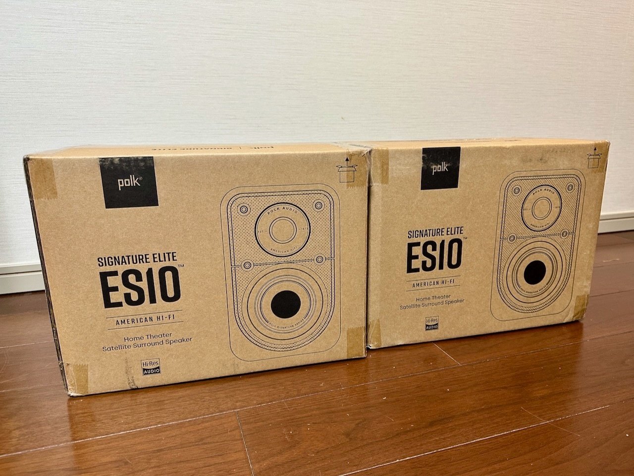 フロントとサラウンドスピーカーにPOLK AUDIO ES10を導入 フロントとサラウンドスピーカーにPOLK AUDIO ES10を導入
