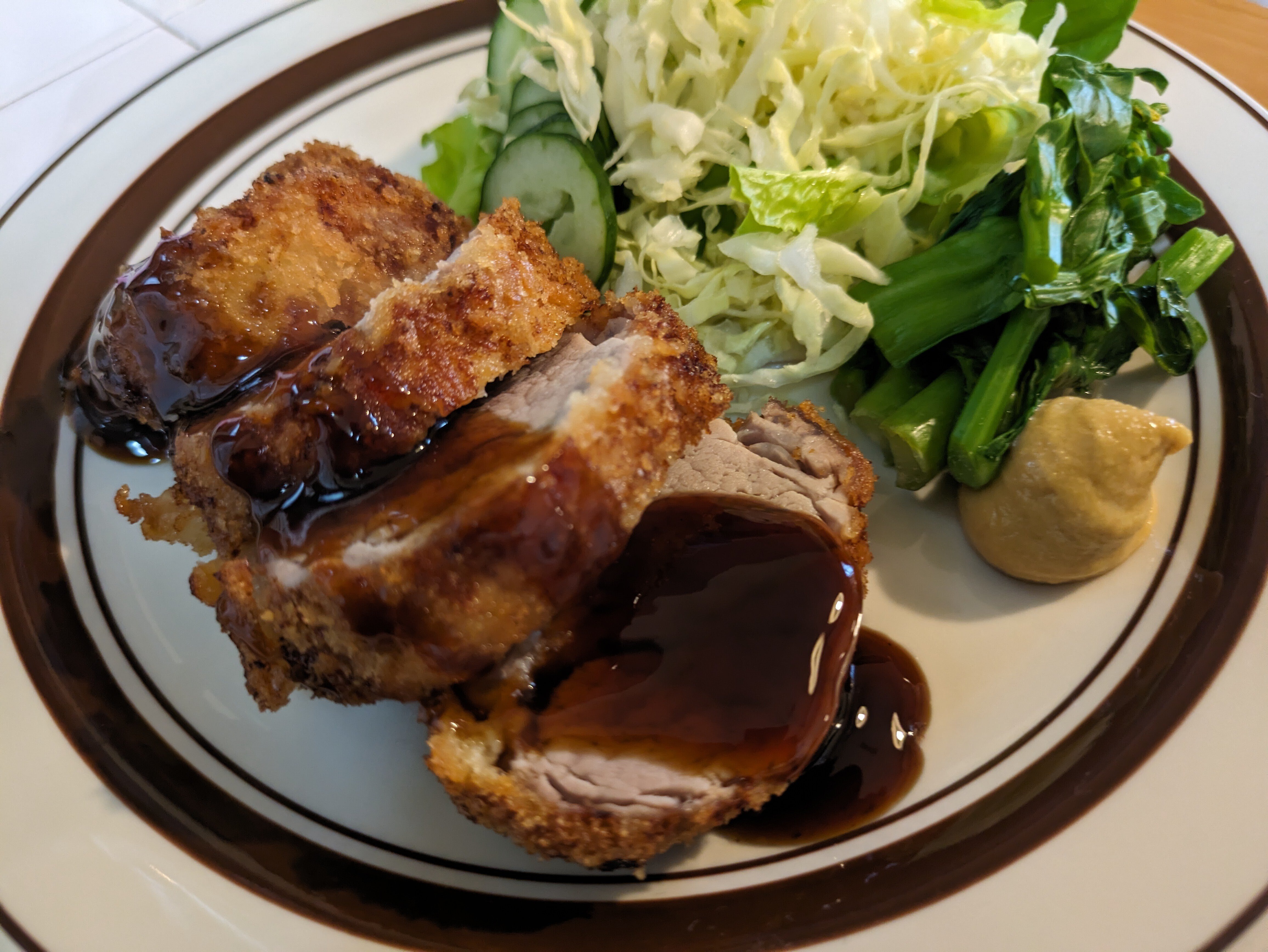 ヒレカツ1本揚げてみた。｜tokeiya