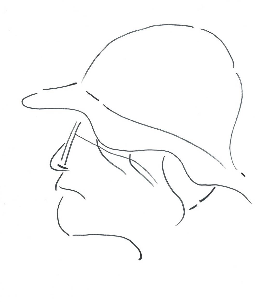 ドローイング届いた言葉。 （海辺に小瓶の漂う。）