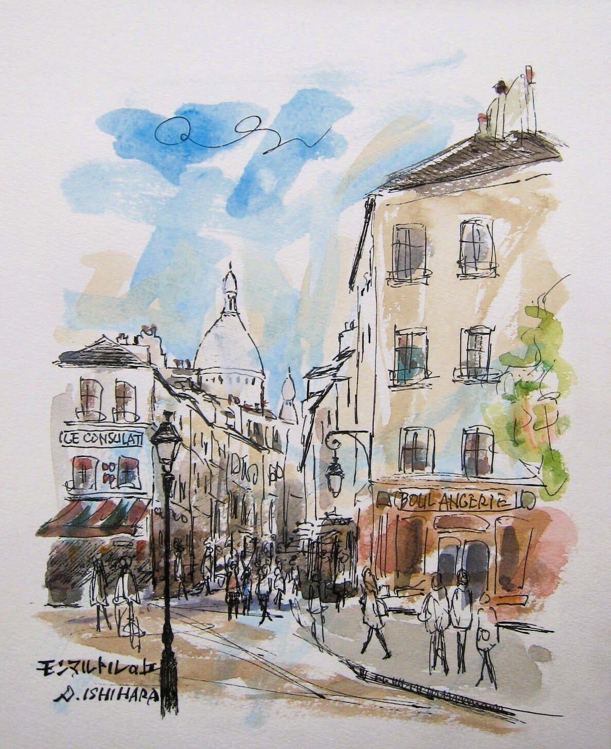 Montmartre 水彩画　2003年 Montmartre 水彩画2003年