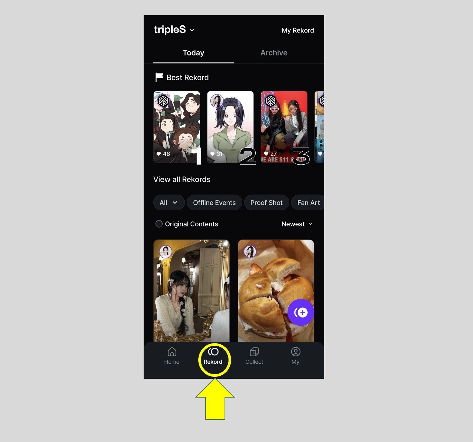 tripleSのアプリ「Cosmo」とデジタルトレカ「Objekt」の使い方 tripleSのアプリ「Cosmo」とデジタルトレカ「Objekt」の使い方
